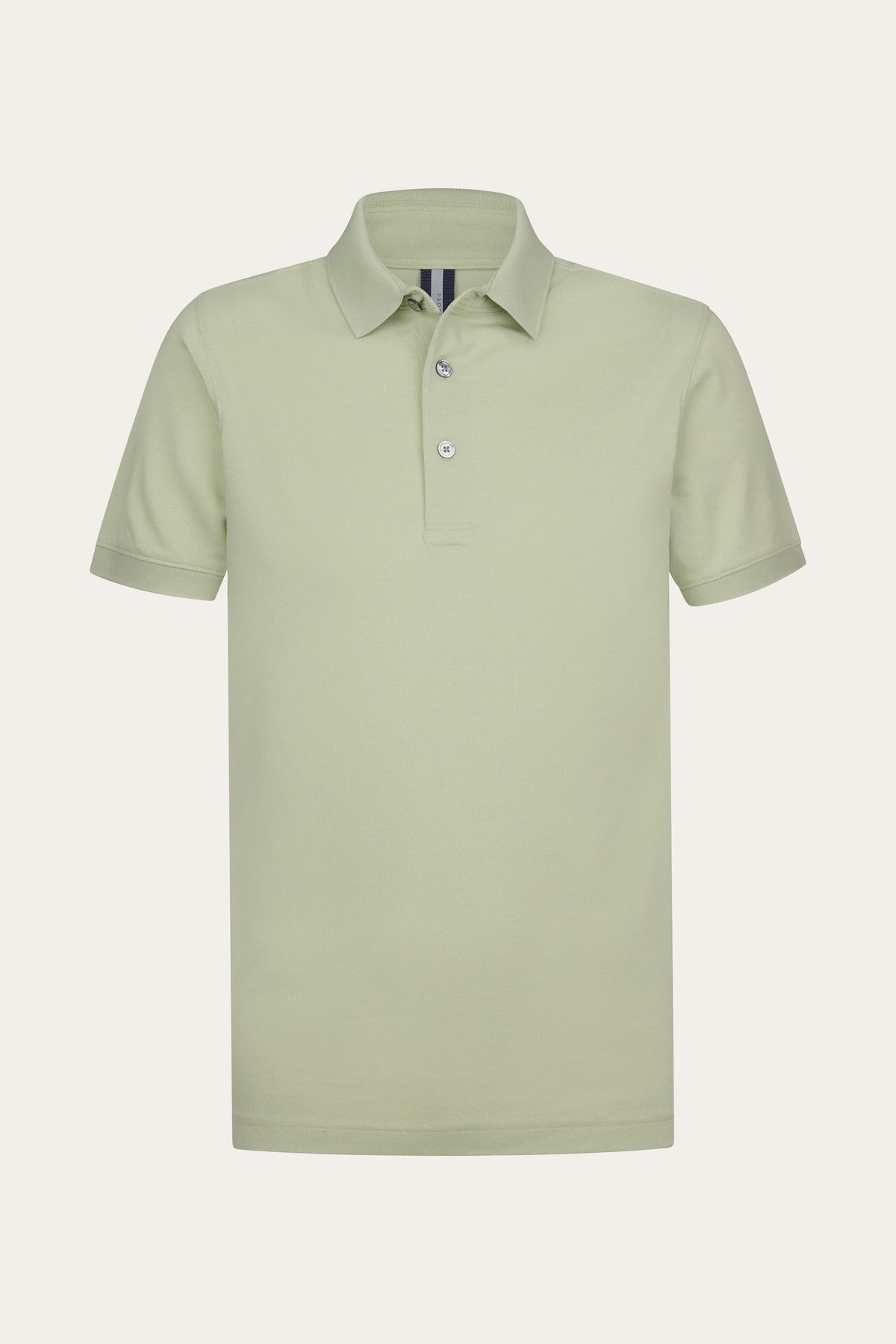 Lichtgroene stretch piqué polo