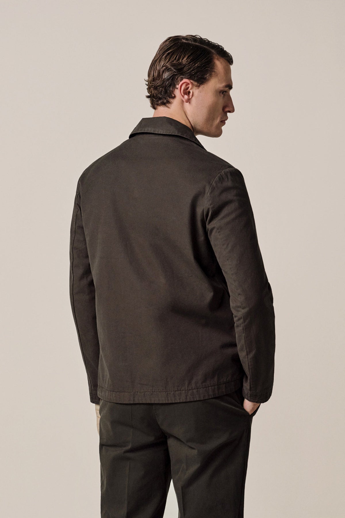 Donkerbruine Antique Dye overshirt