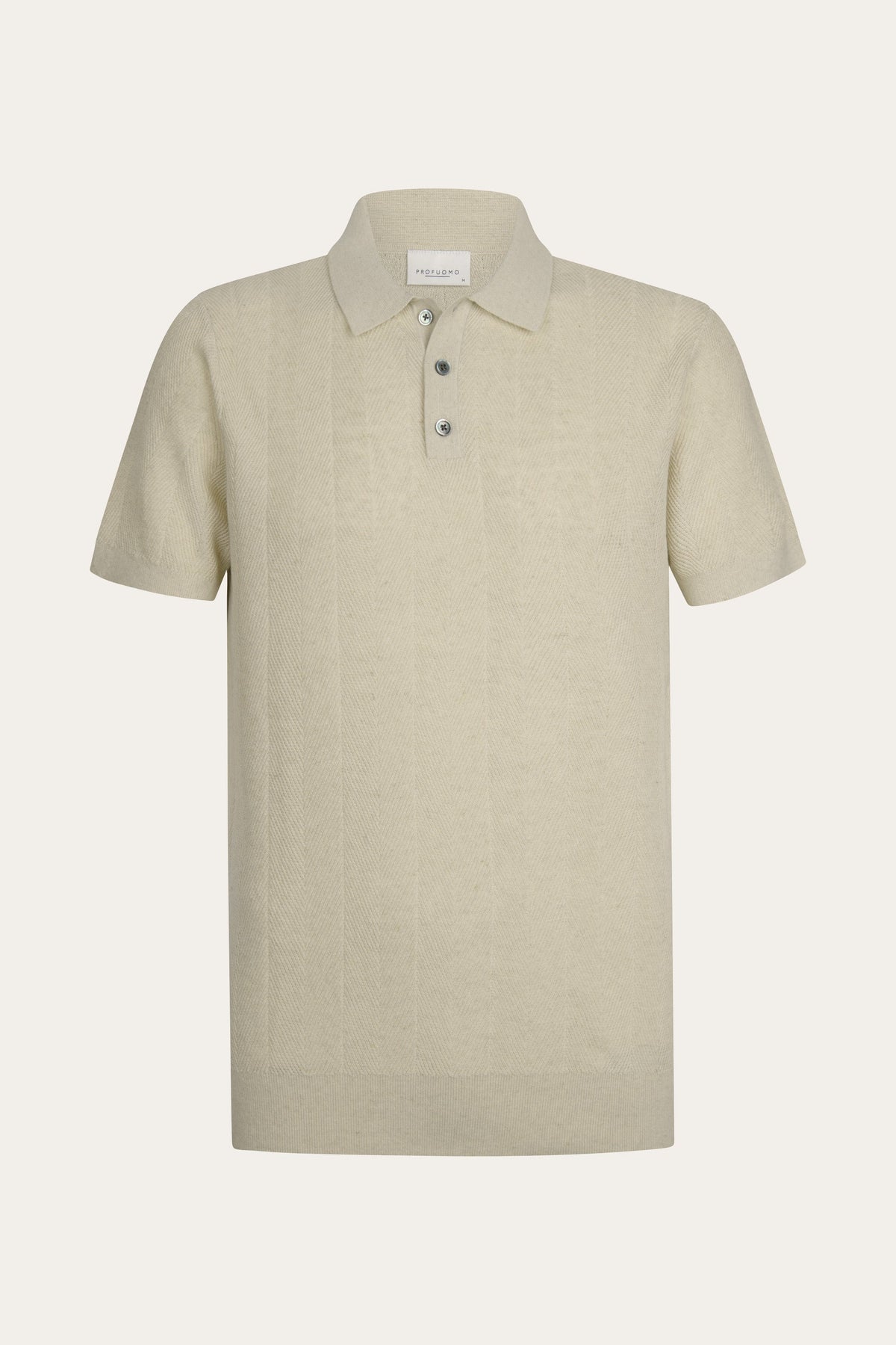Off-white visgraat polo