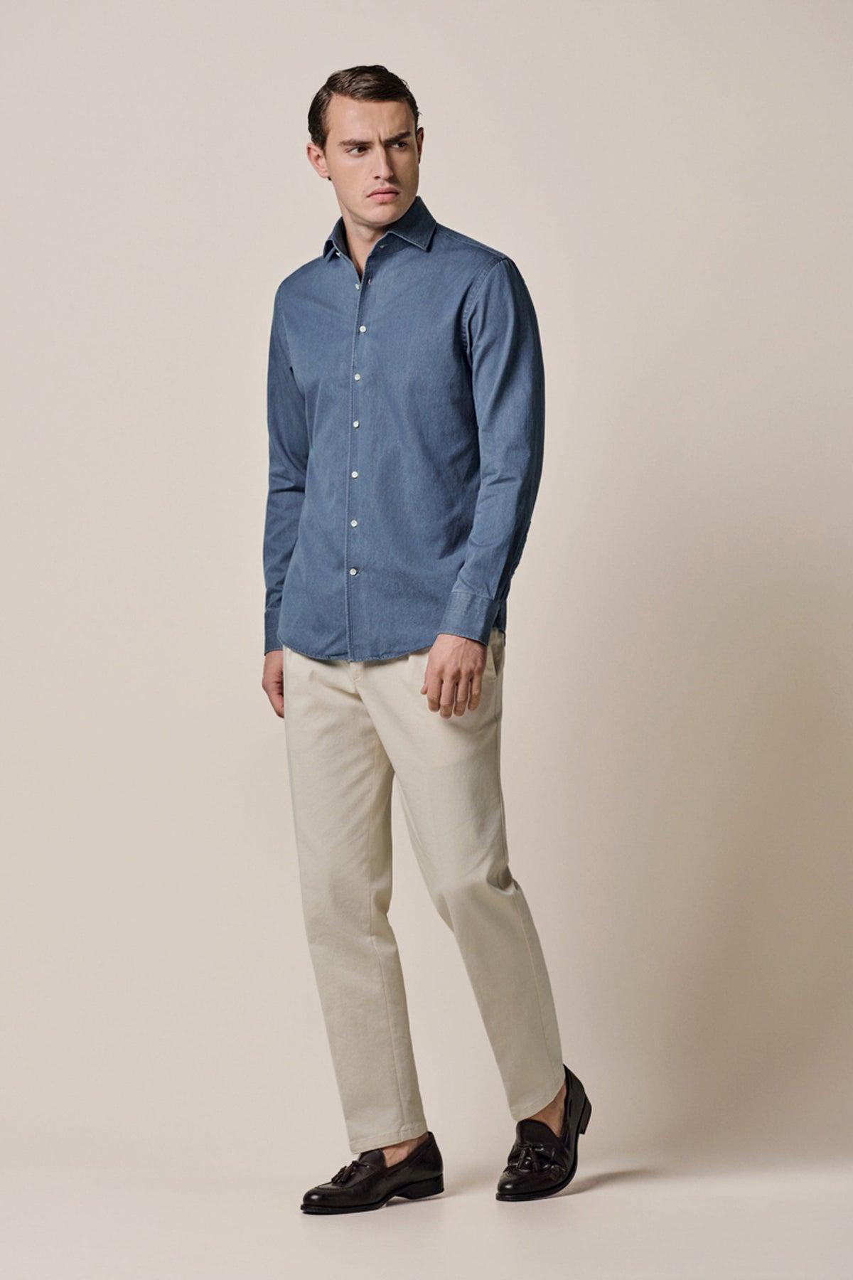 Blauw one piece overhemd