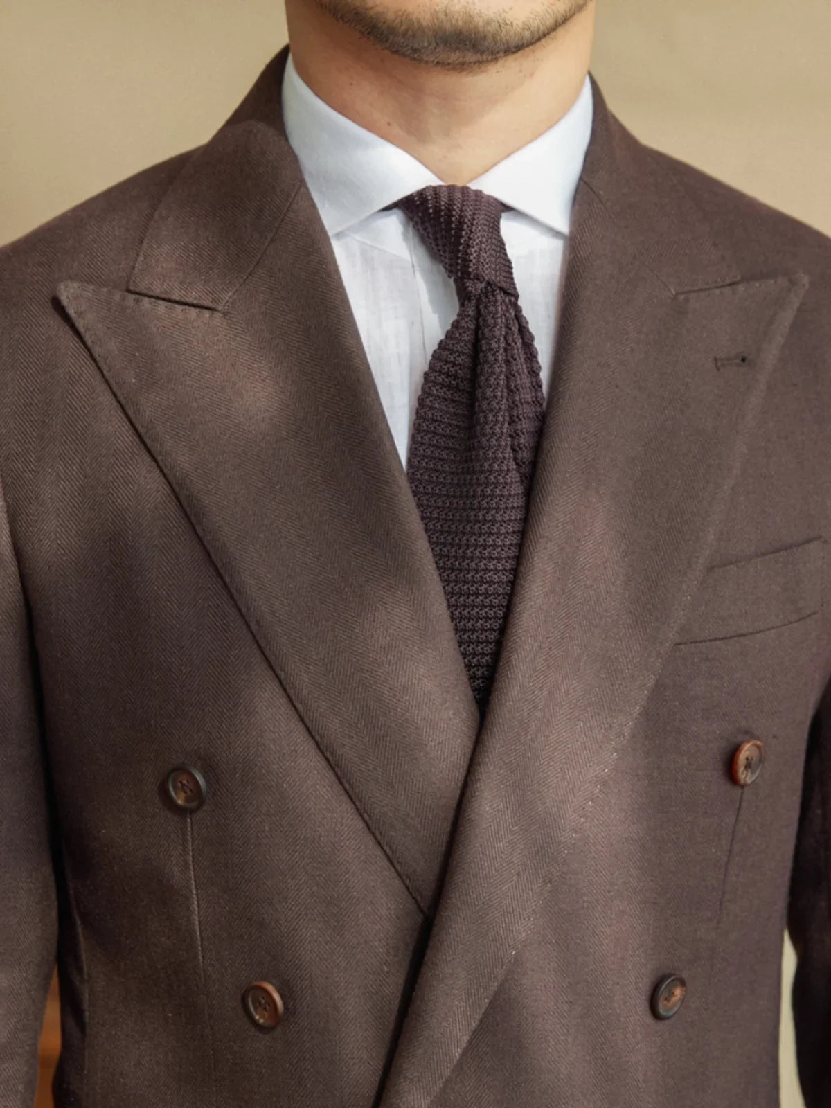 Brown Linen Blazer