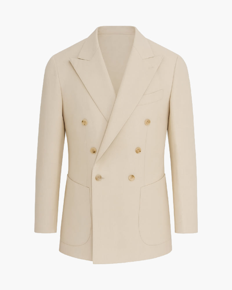 Beige Linen Blazer