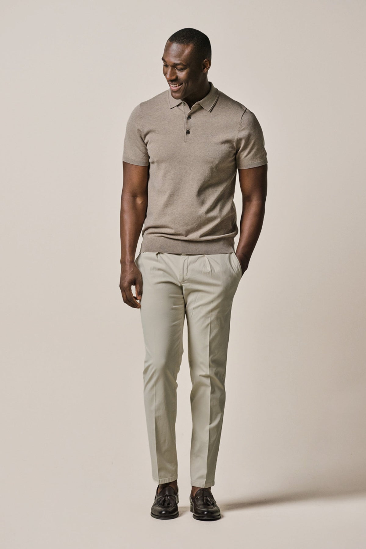 Off white stretch chino