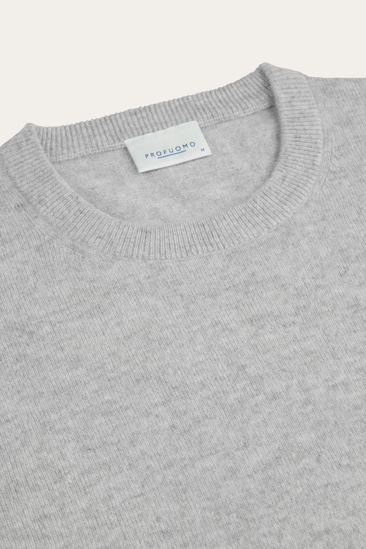 Grijze cashmere crewneck