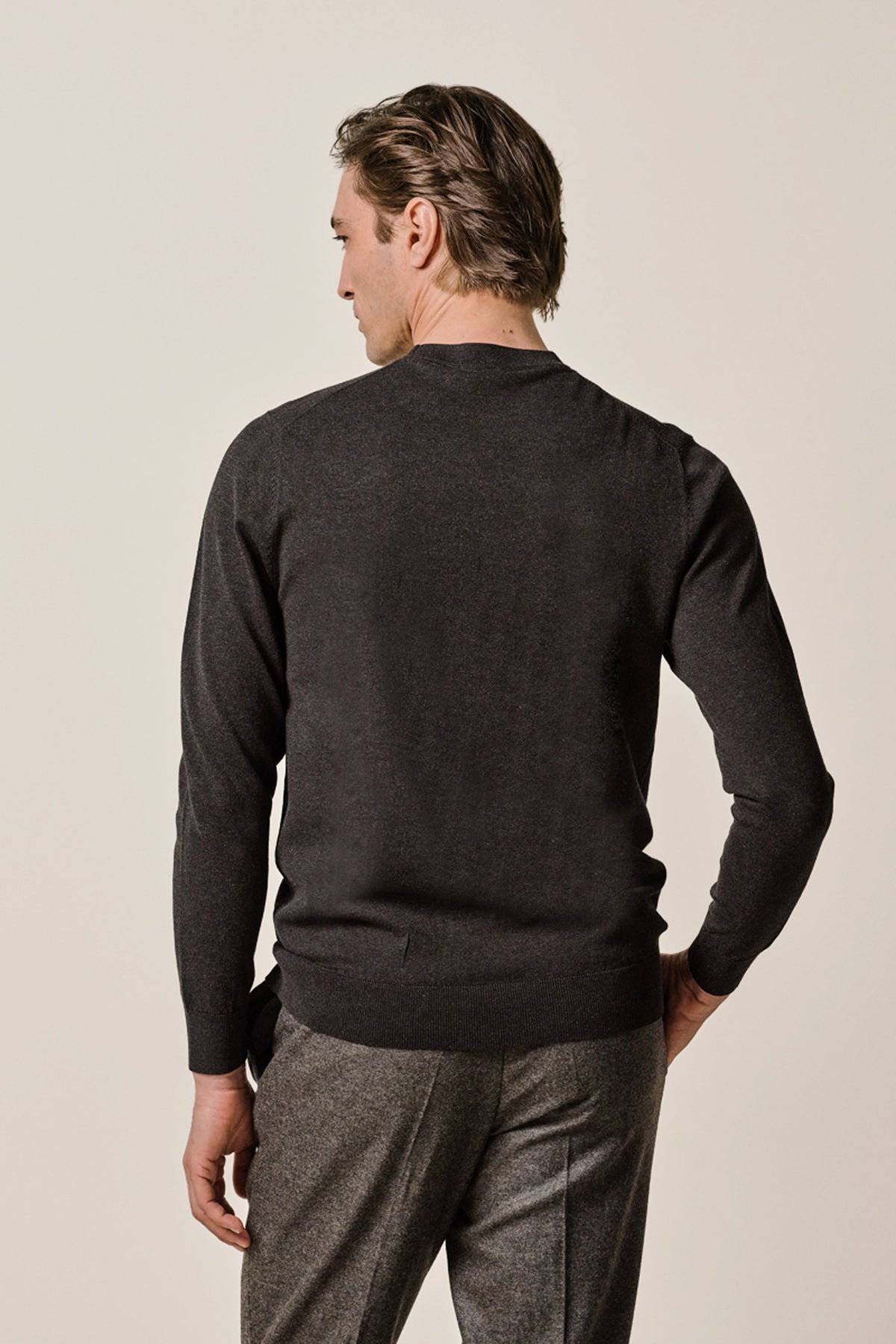 Bruine Luxury Basic crewneck