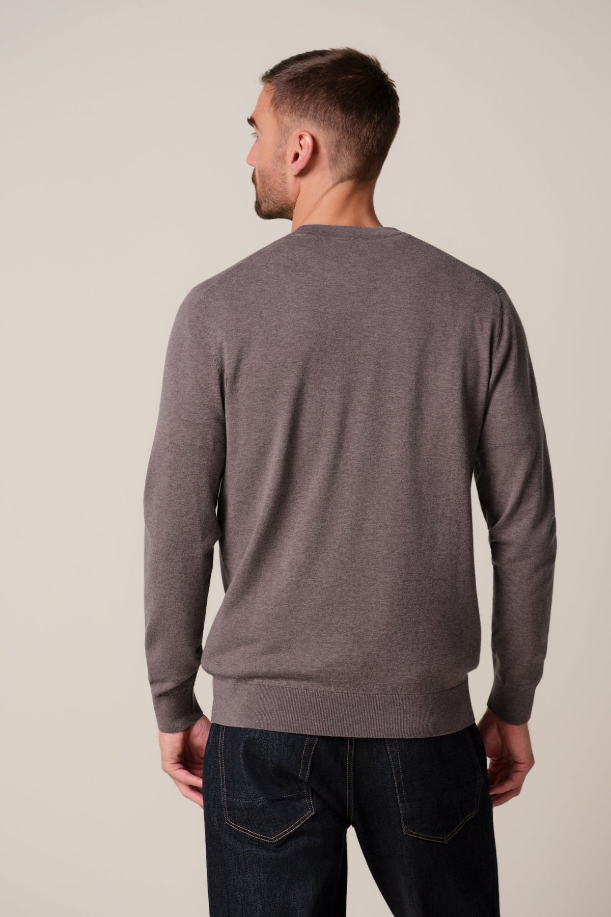 Aubergine Luxury Basic crewneck