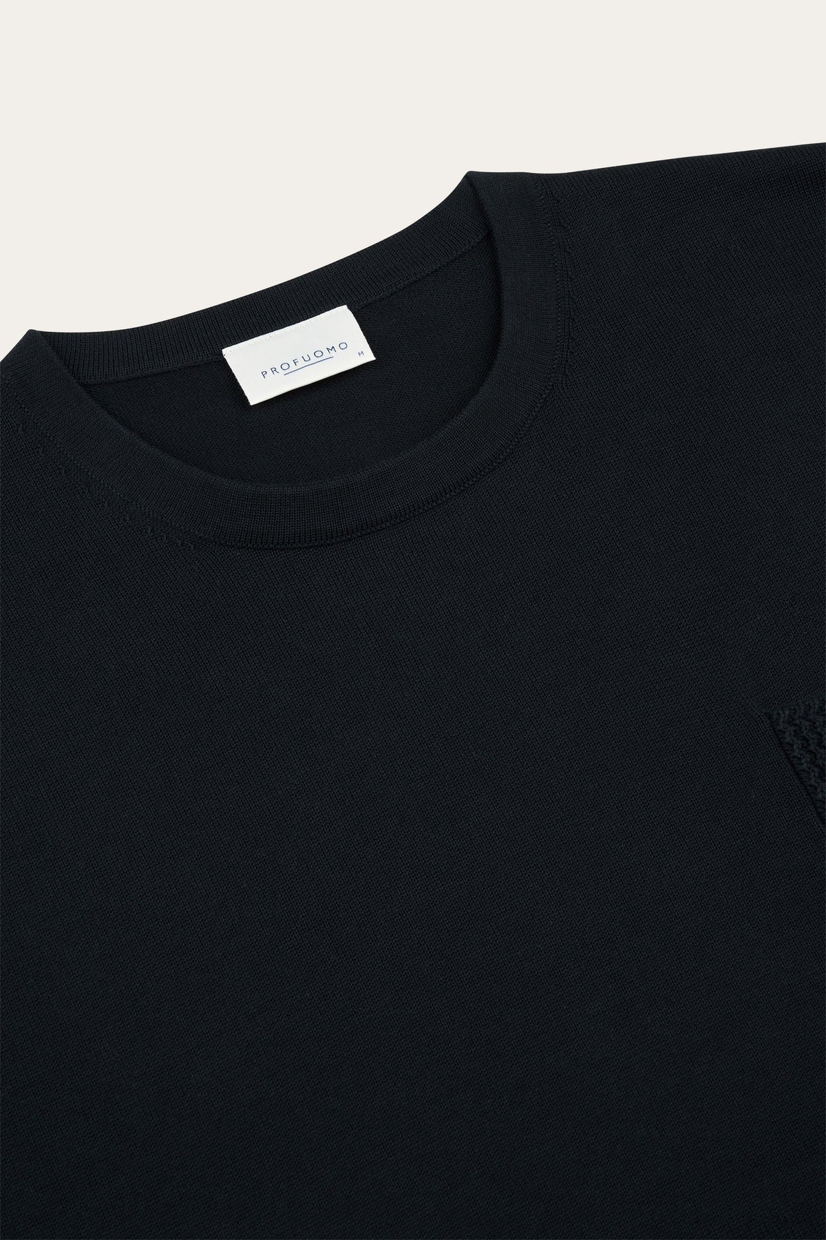 Navy katoenen t-shirt met borstzak
