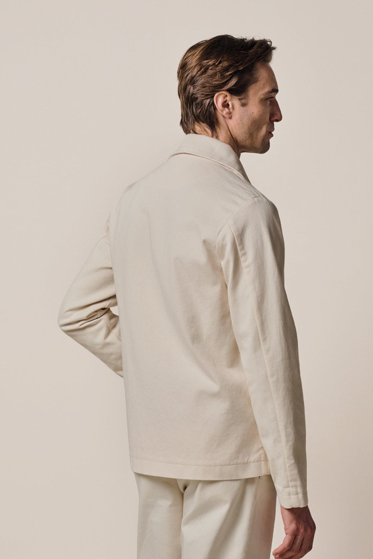 Off-white katoen overshirt