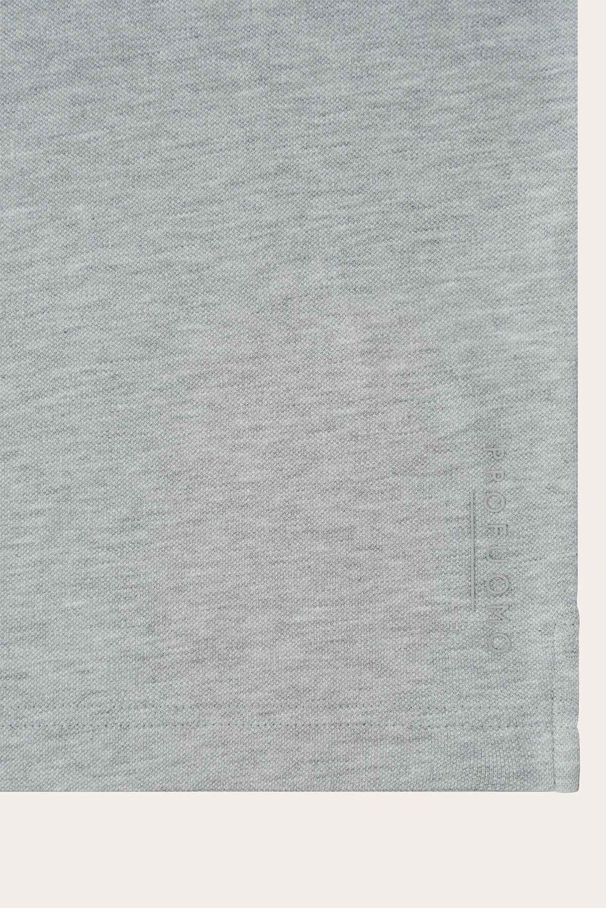 Grijs stretch piqué polo