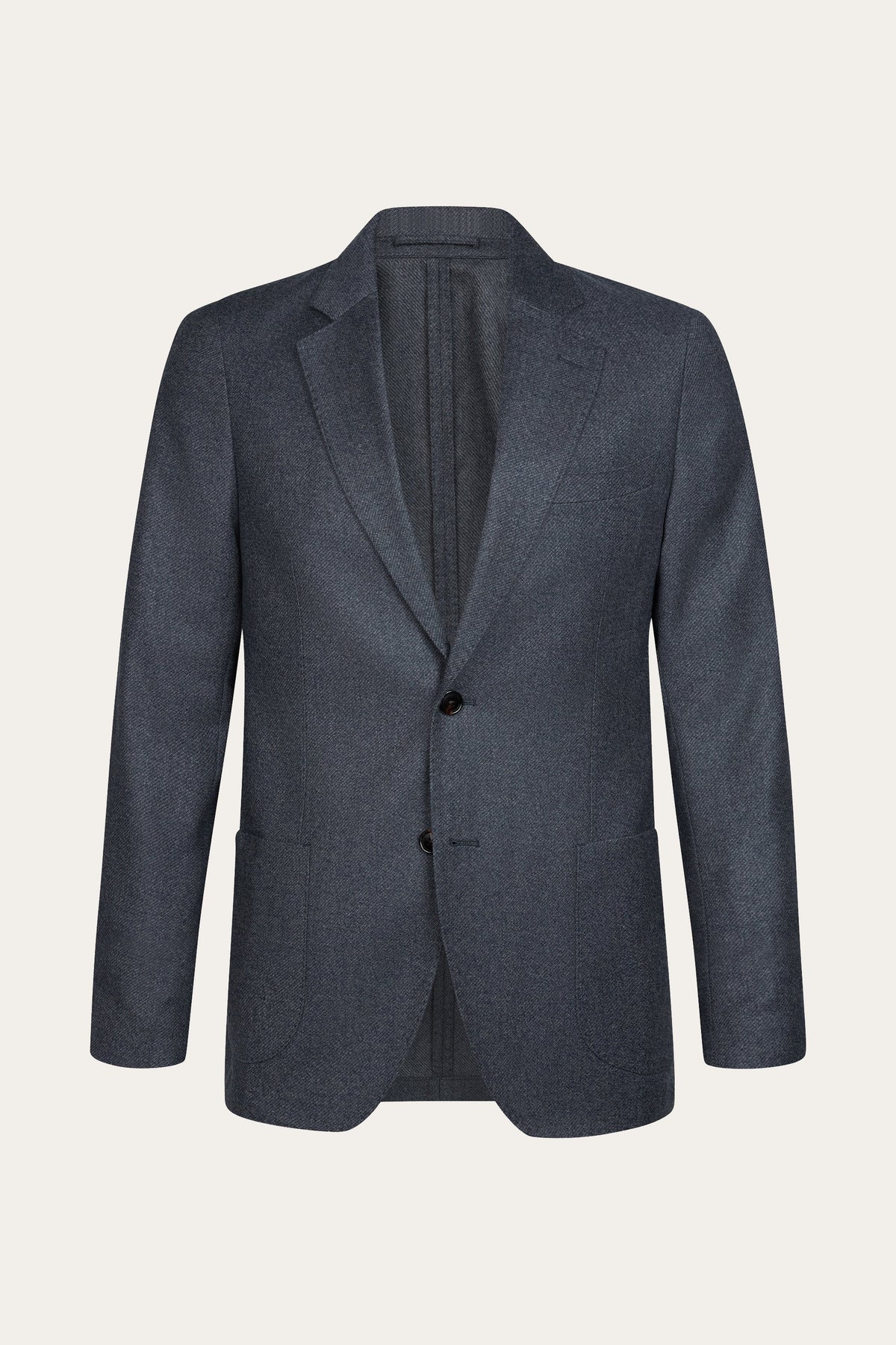 Donkerblauwe wollen colbert