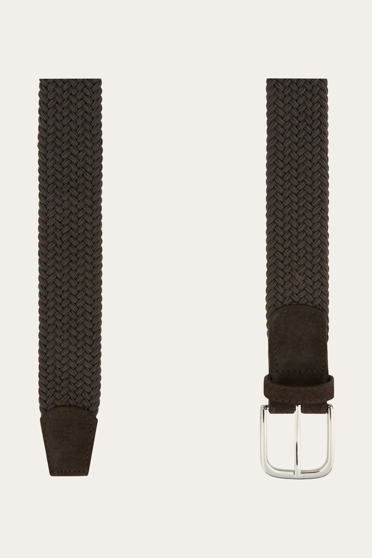 Bruine elastische riem