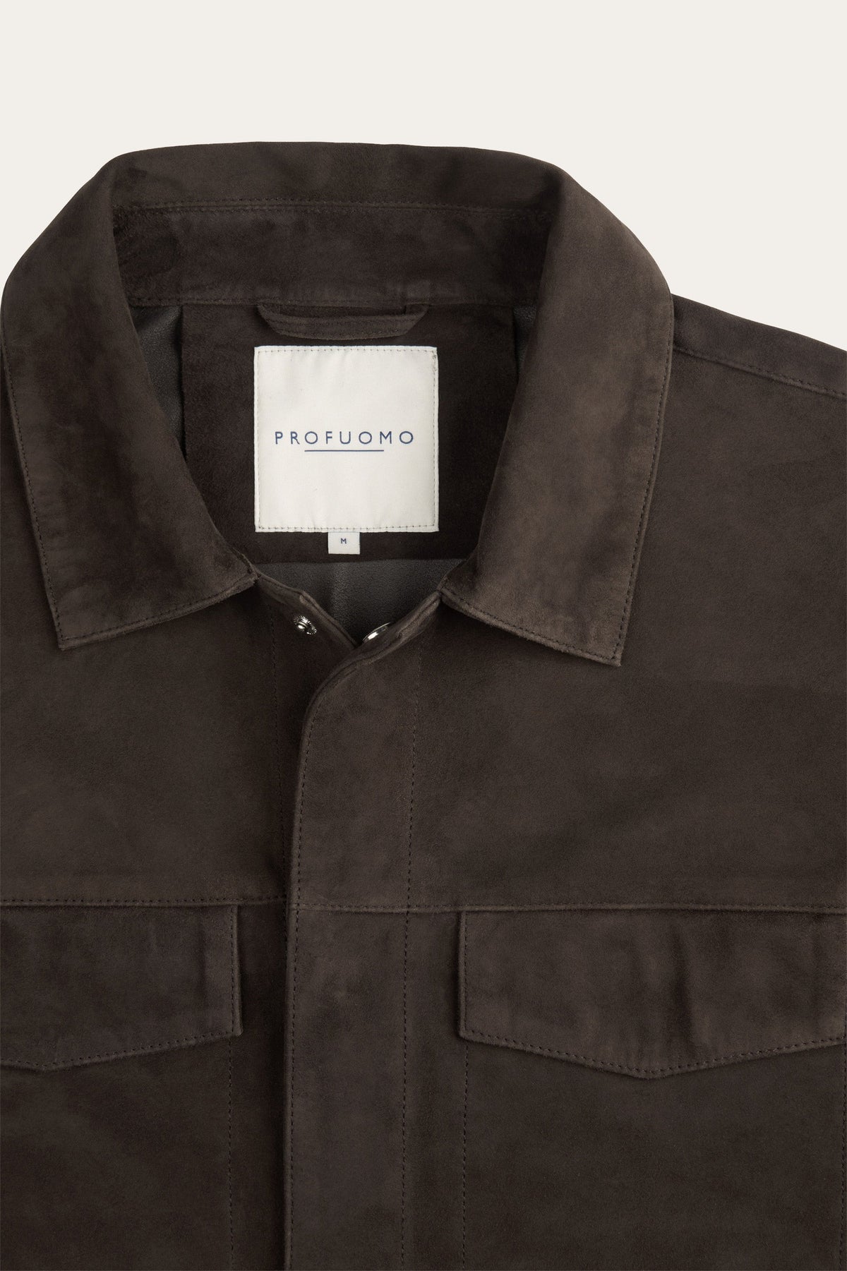 Donkerbruin suede overshirt