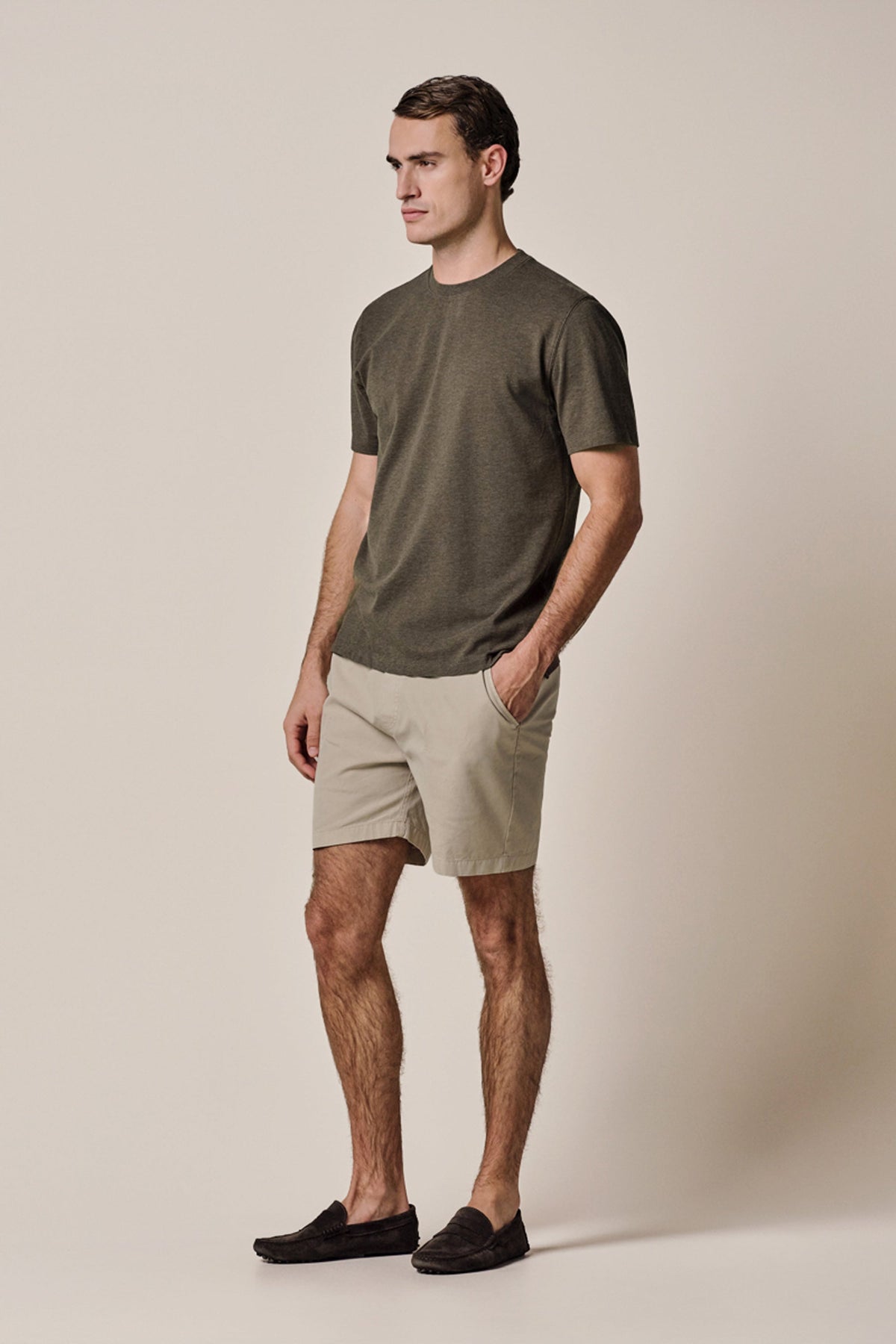 Bruin stretch piqué T-shirt