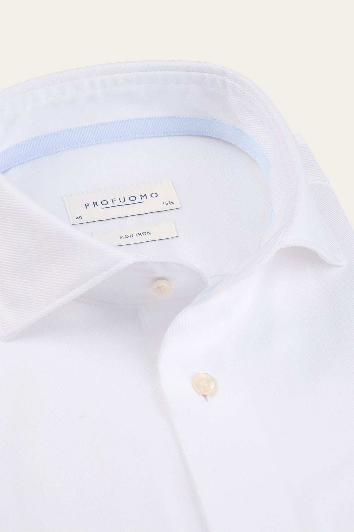 Wit heavy twill overhemd