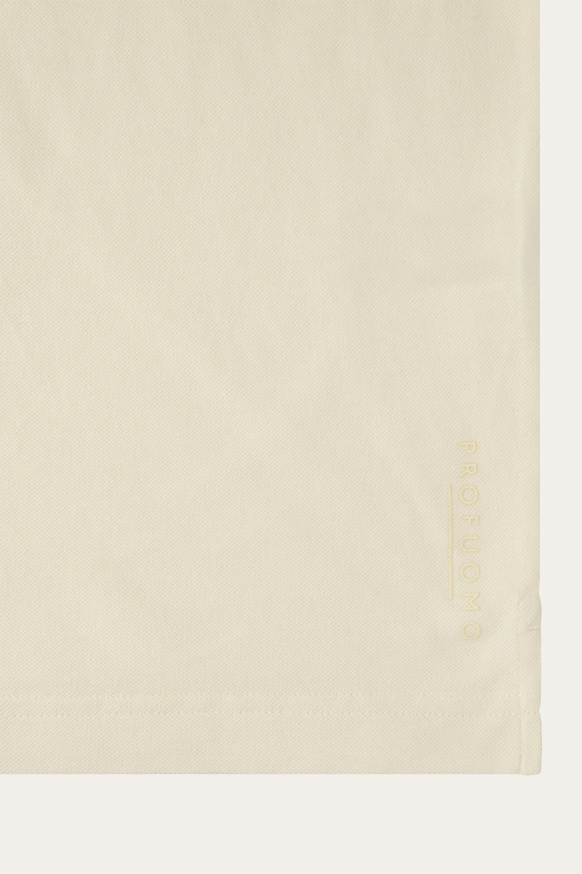 Off-white stretch piqué polo