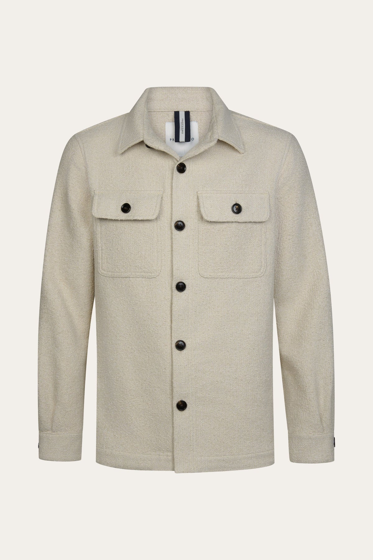 Zand Boucle overshirt