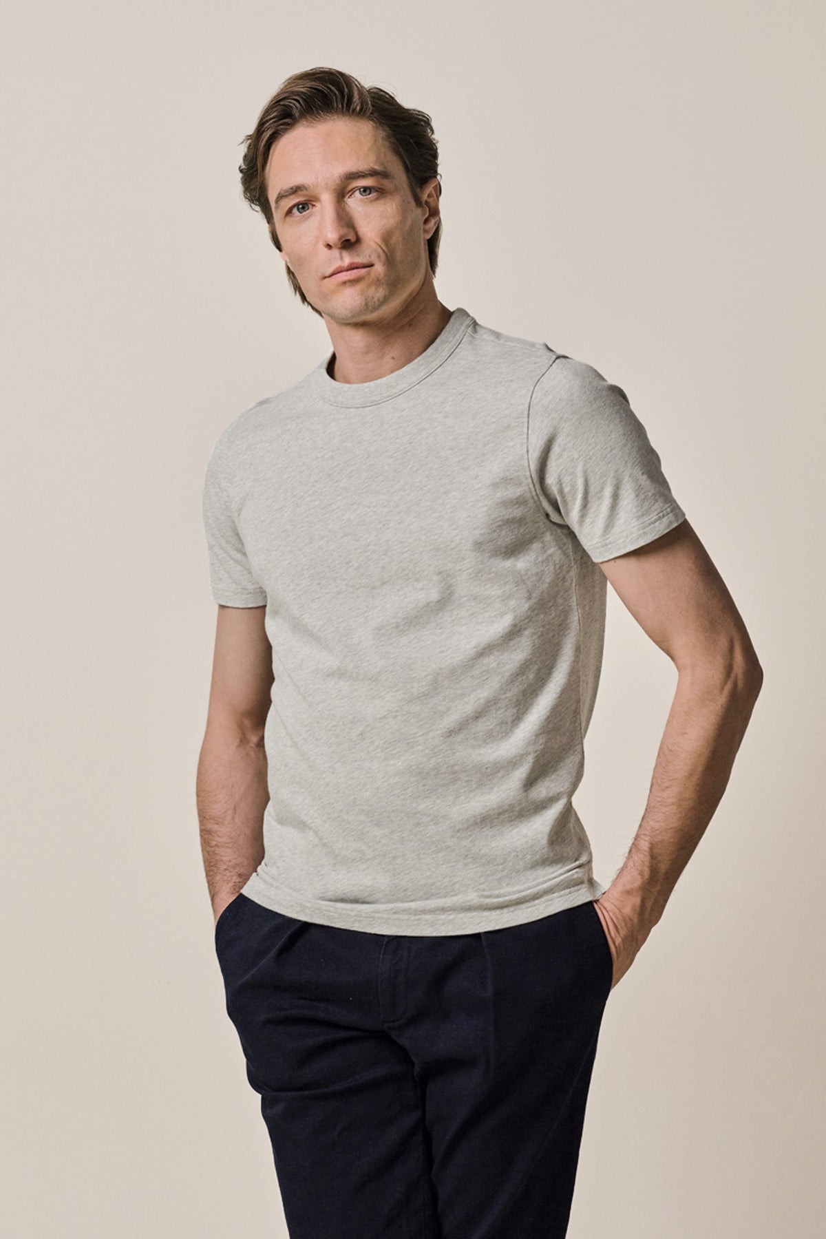 Grijs melange T-shirt