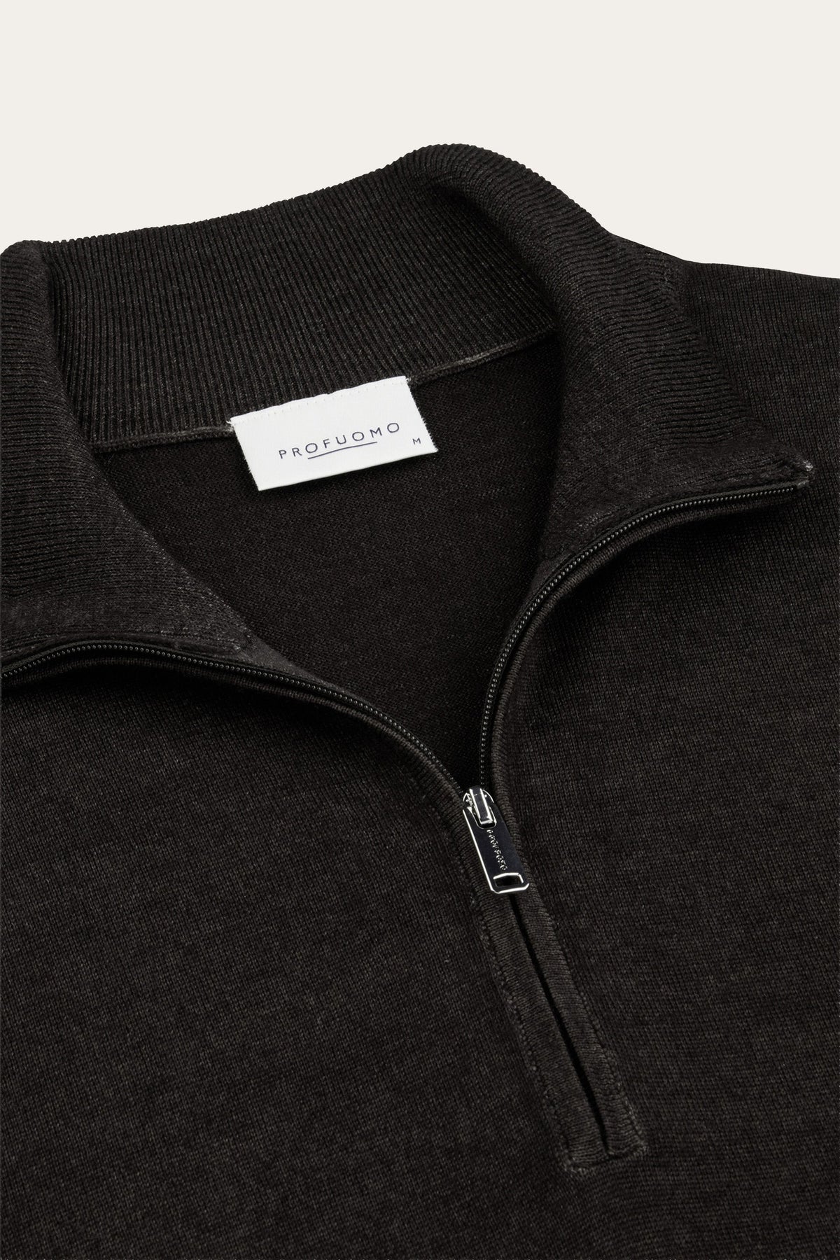 Bruine Garment Dye merino half zip