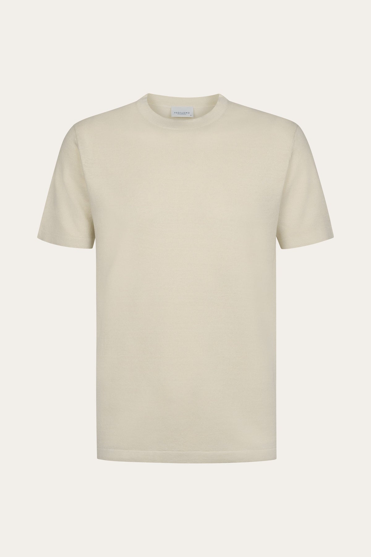 Off-white linnen-katoen T-shirt