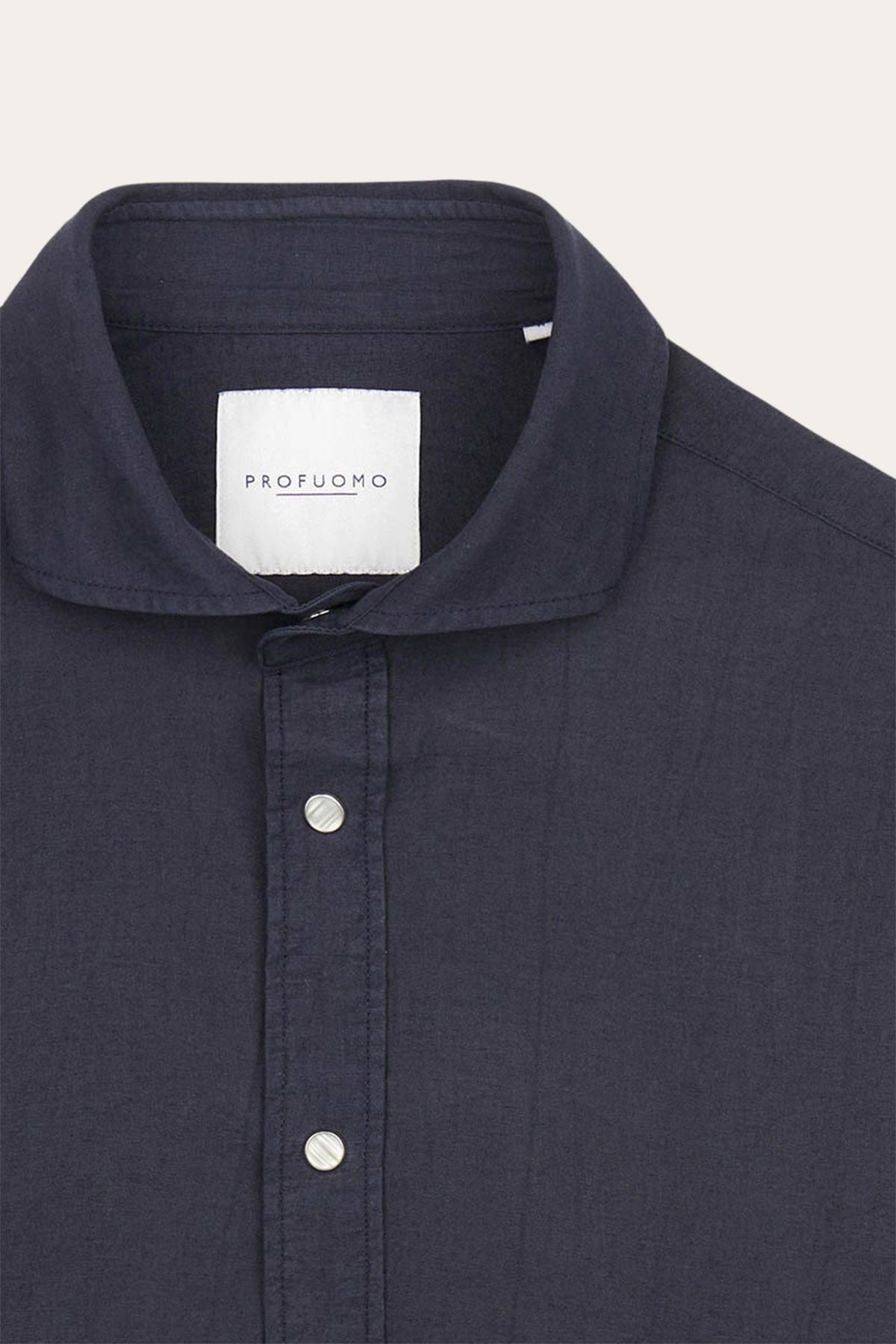 Navy casual overhemd