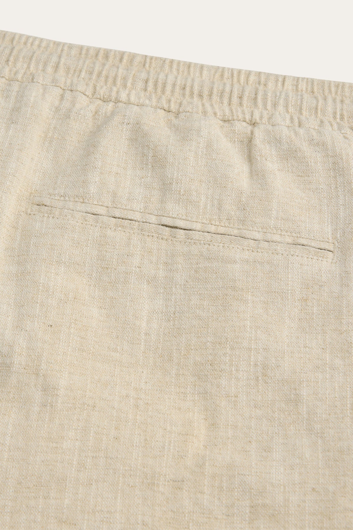 Beige linnen loose fit shorts