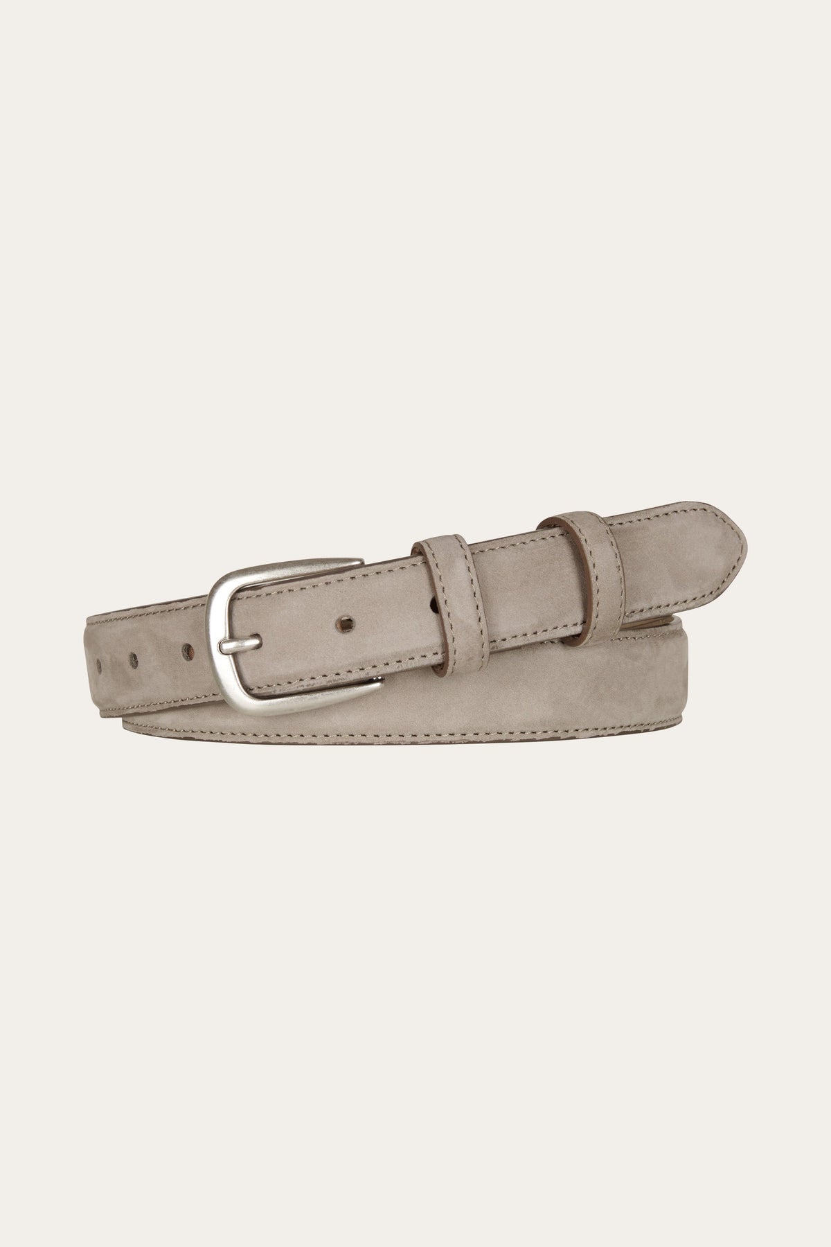 Beige nubuck riem