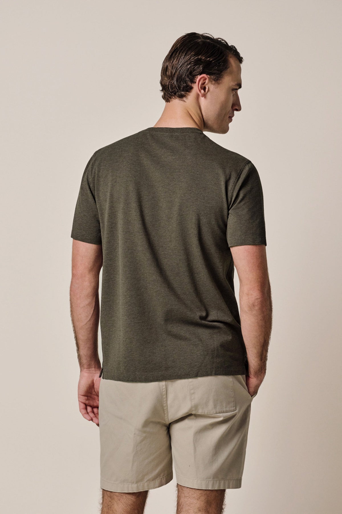 Bruin stretch piqué T-shirt