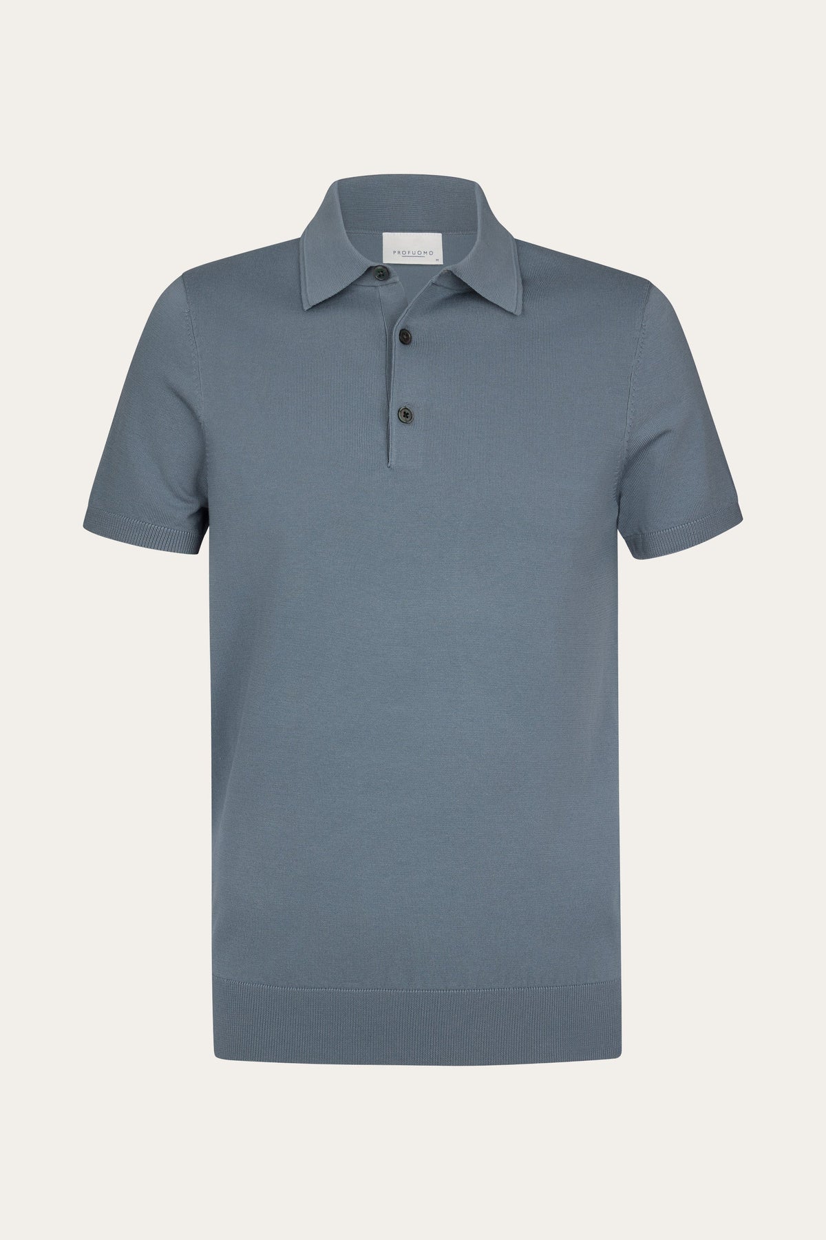 Grijsblauwe Luxury Basic polo