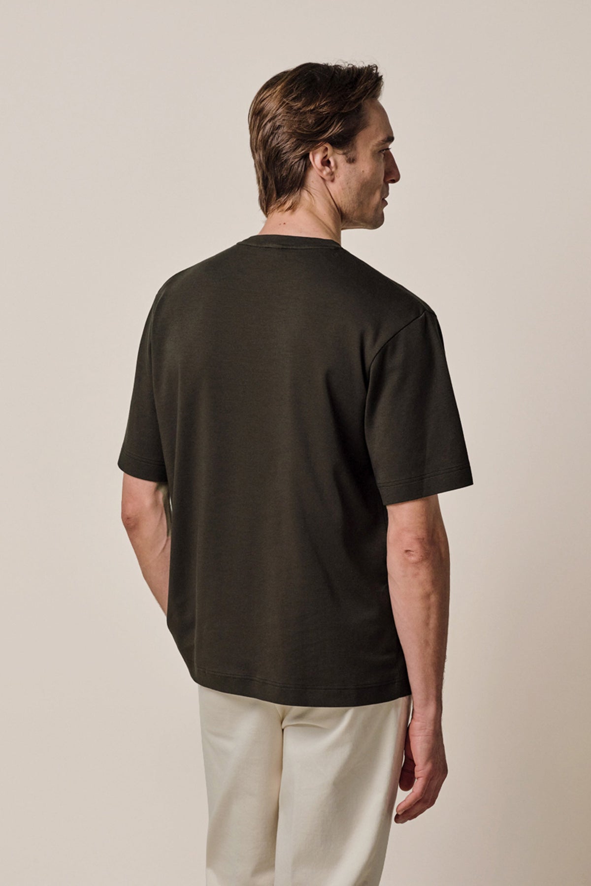 Donkerbruin oversized T-shirt