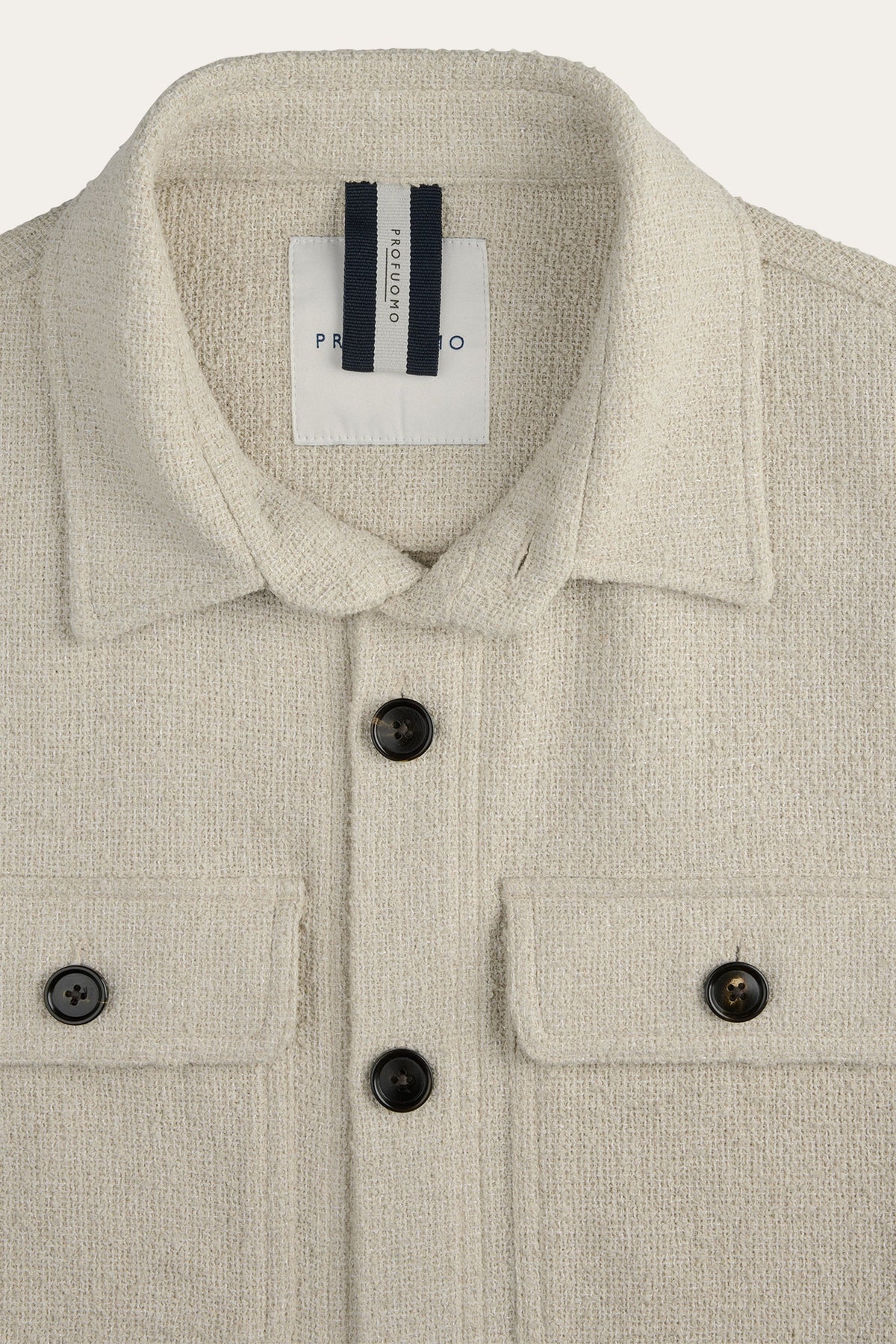 Zand Boucle overshirt