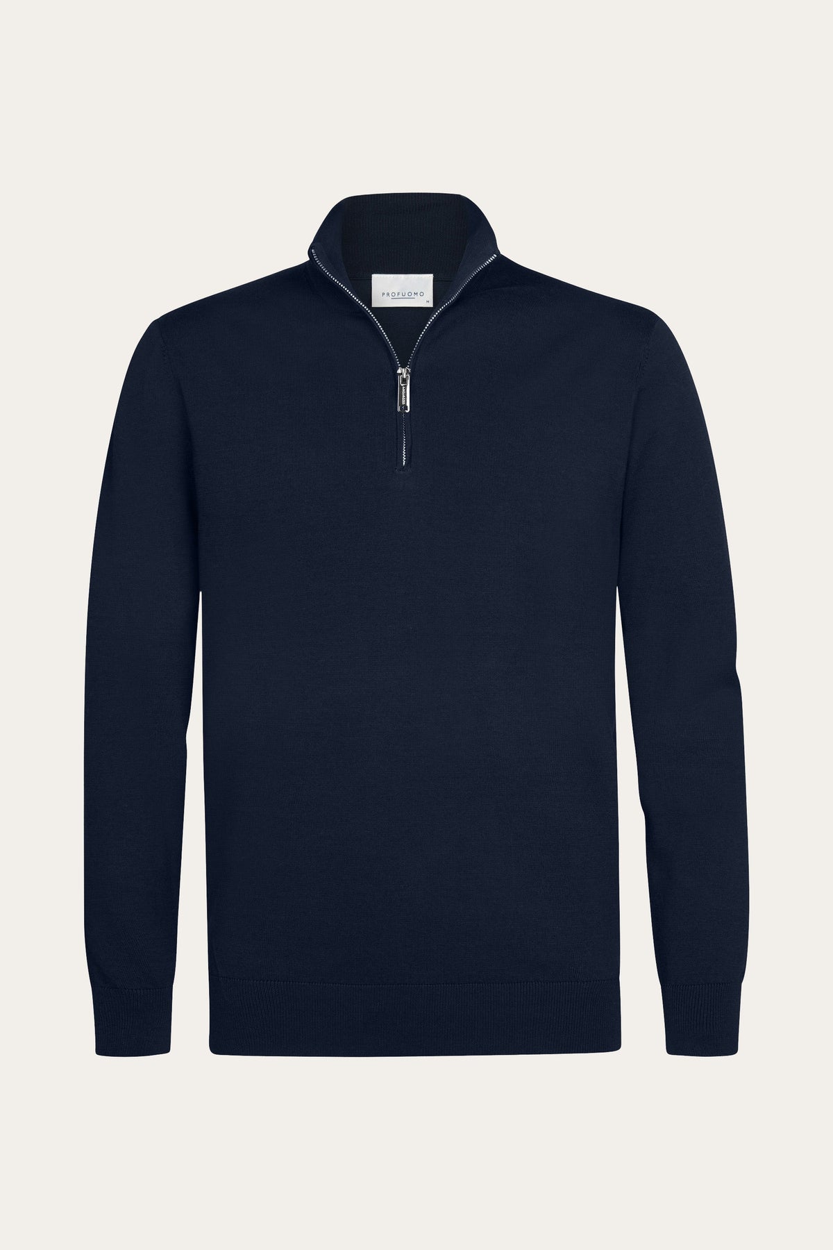 Donkerblauwe Luxury Basic half zip