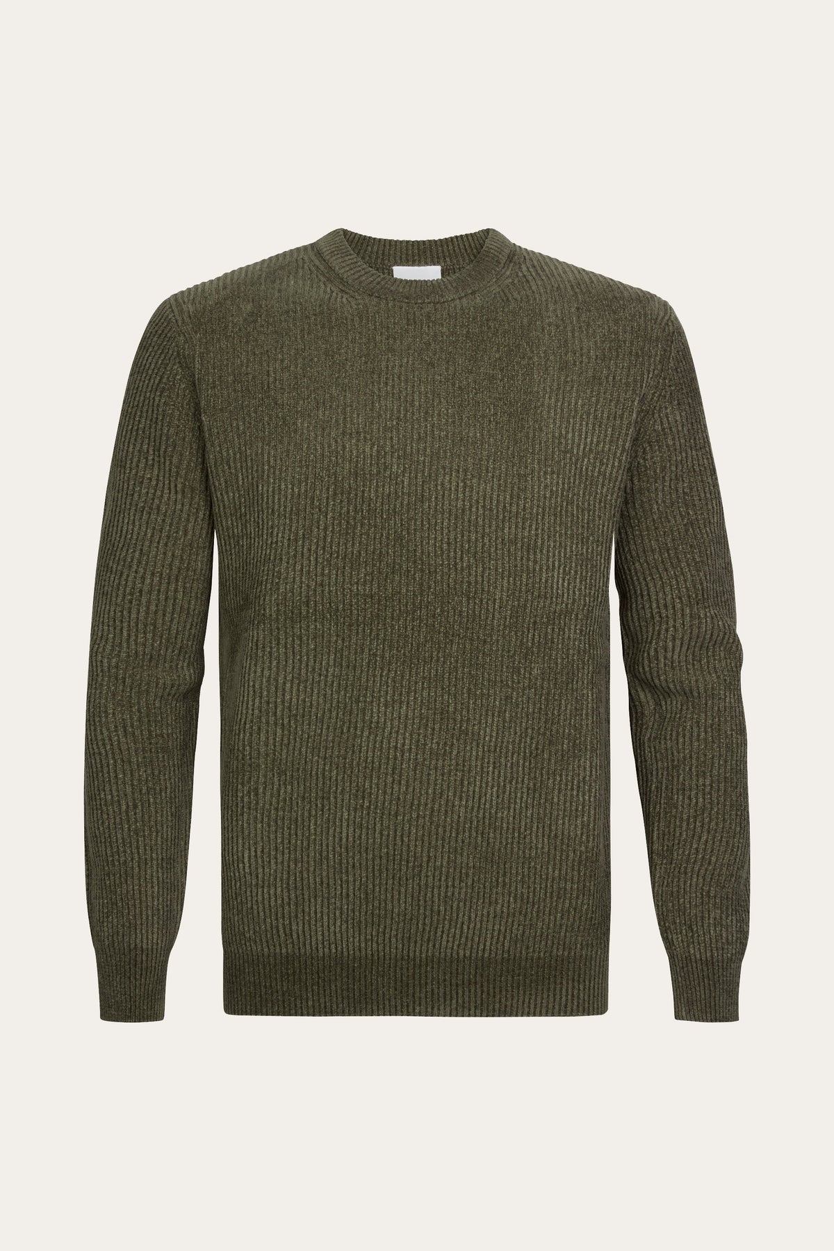 Groene chenille crewneck