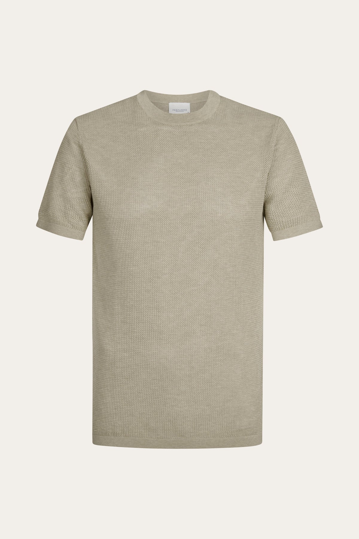 Beige structured Aero Ease T-shirt