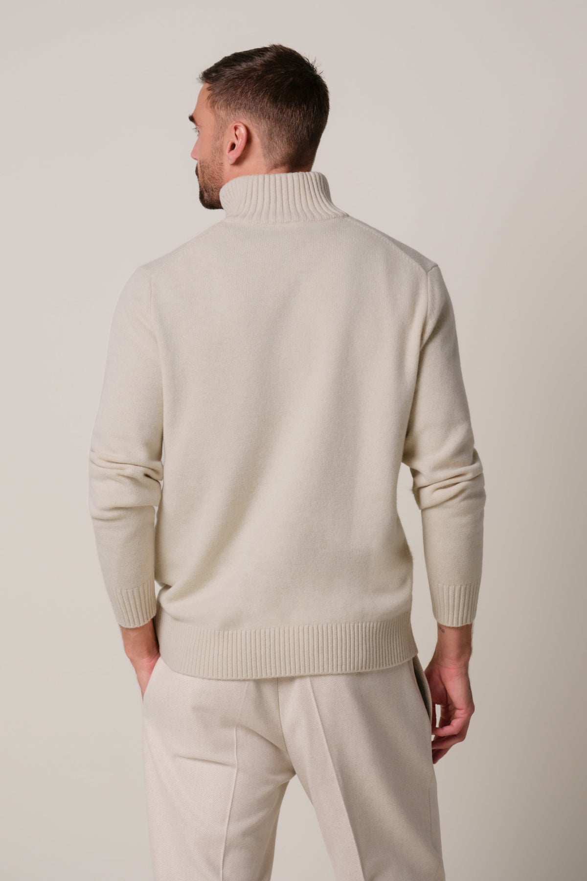 Zand soft wollen half zip