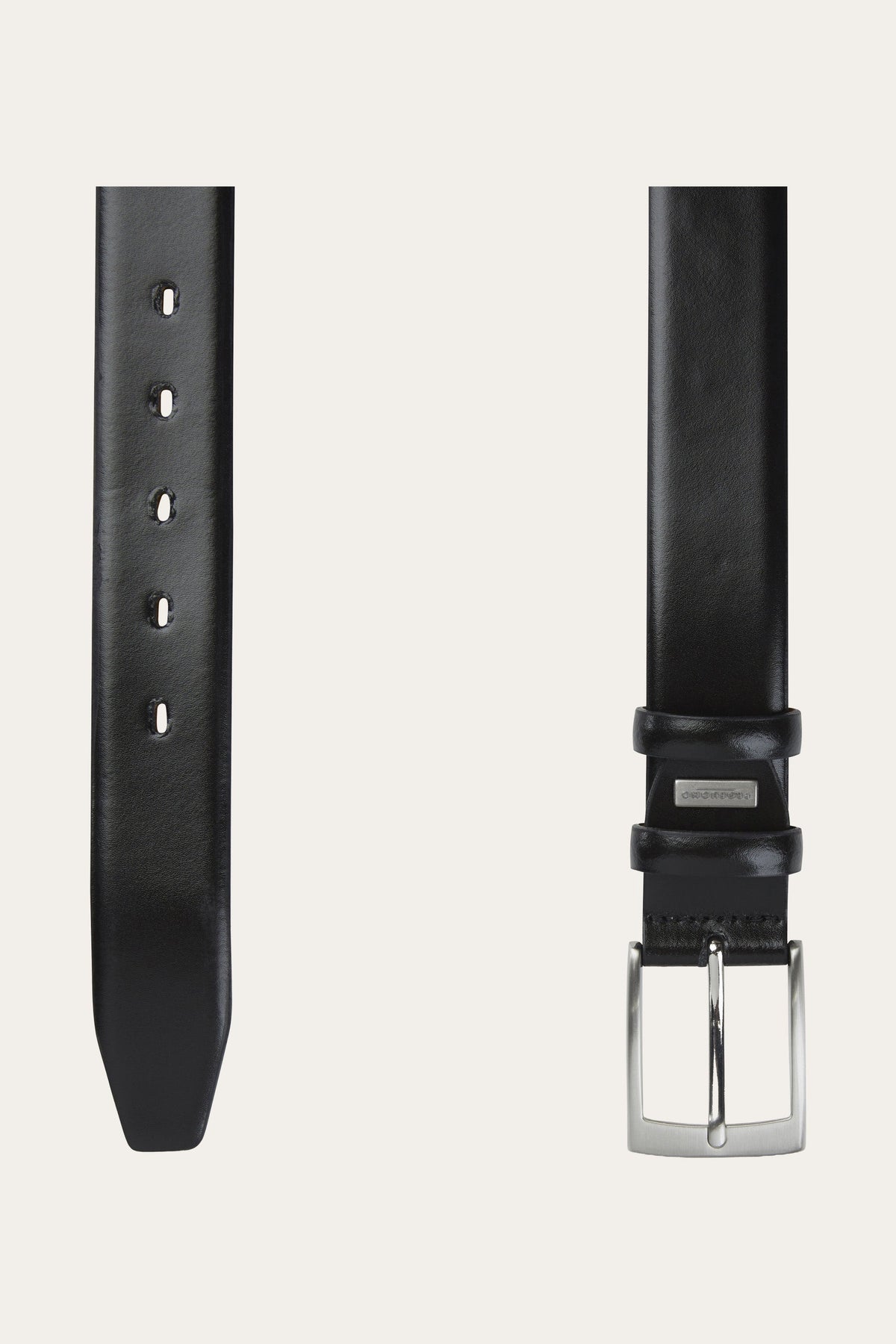 Zwart lederen riem