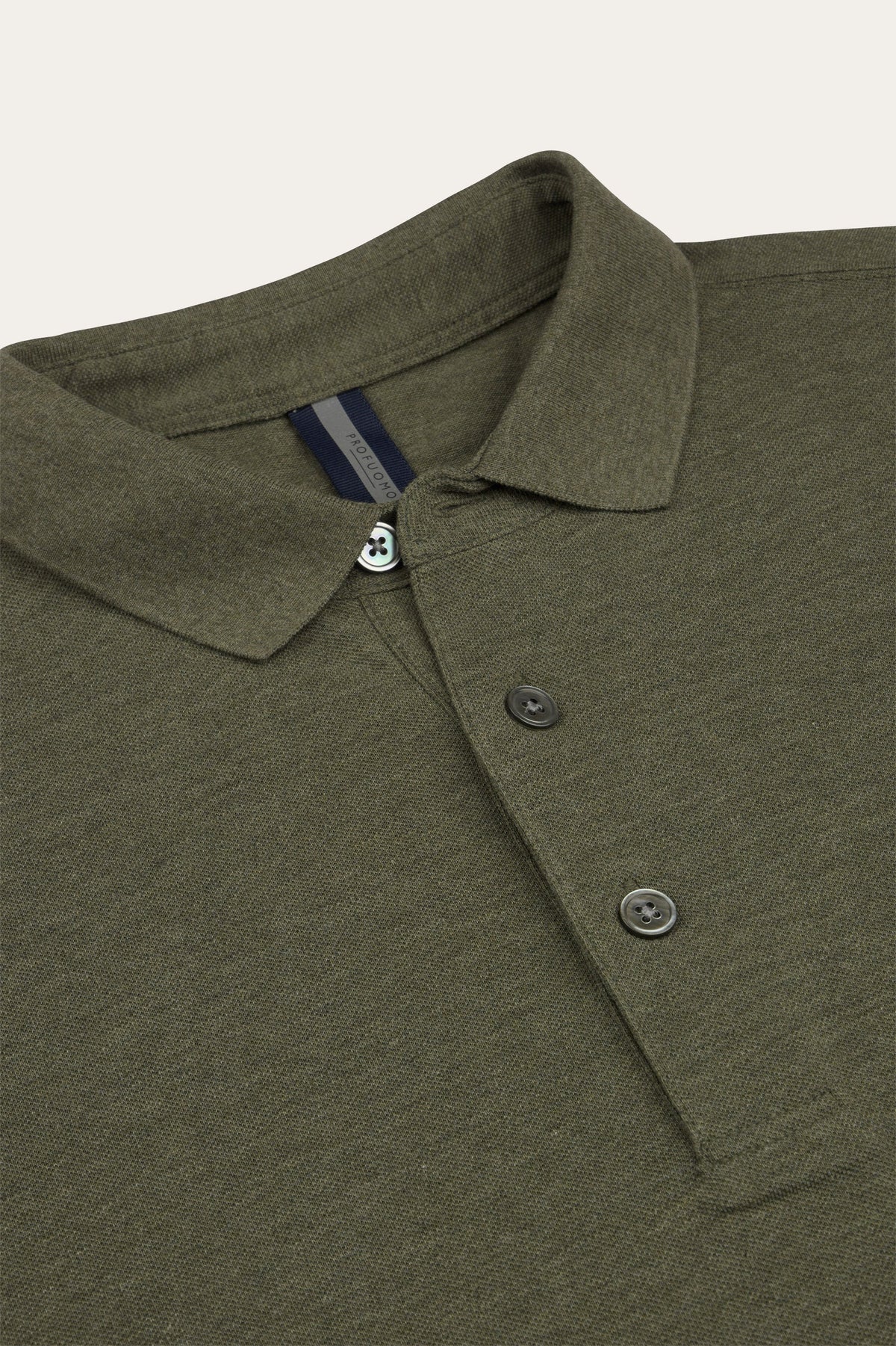 Groen stretch piqué polo