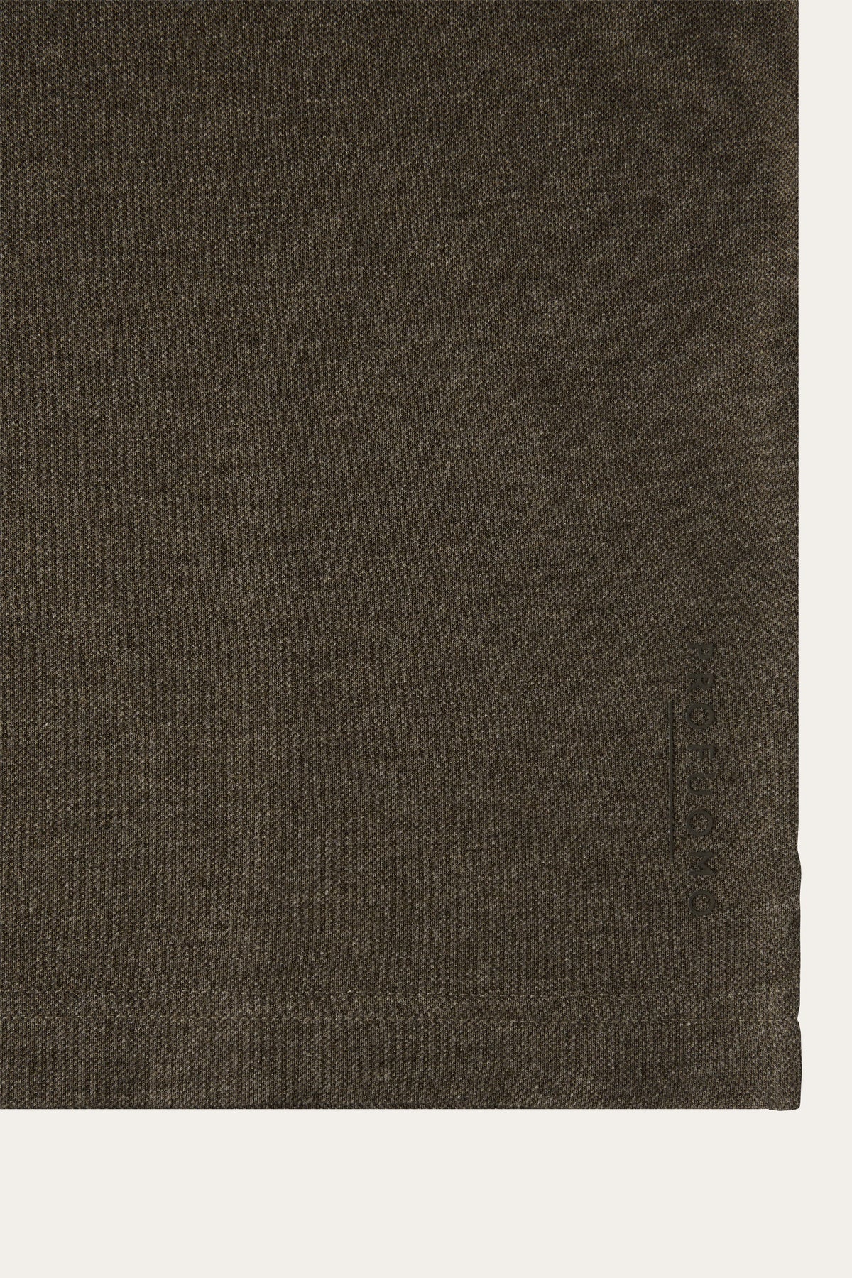 Bruine stretch piqué polo