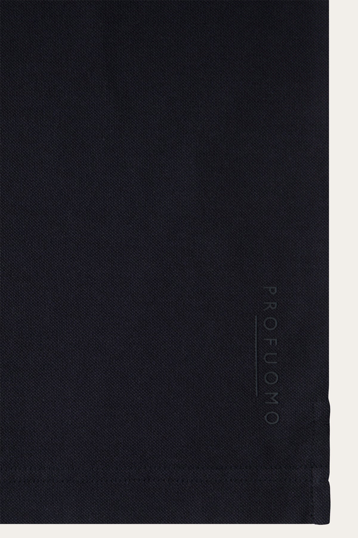 Navy stretch piqué polo