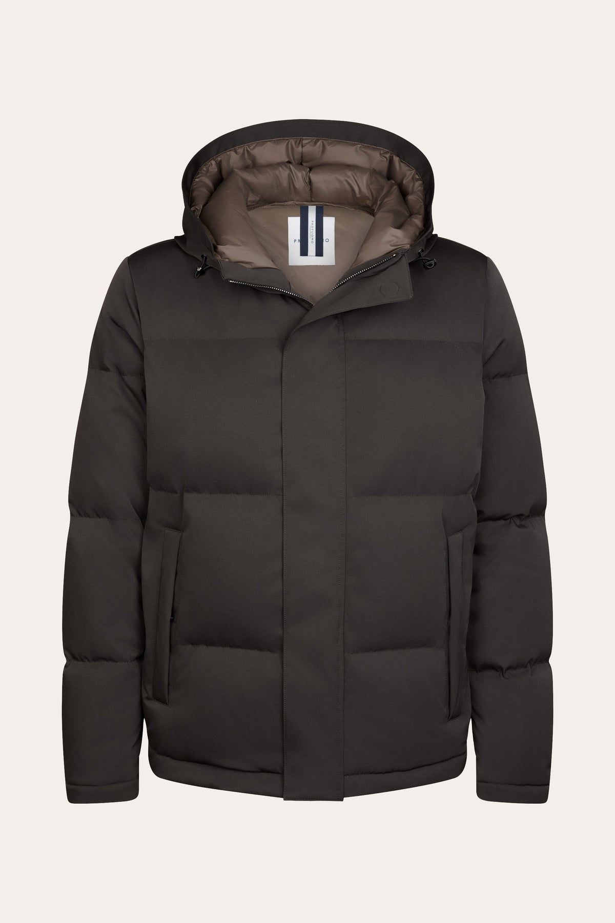 Donkerbruine magnet parka