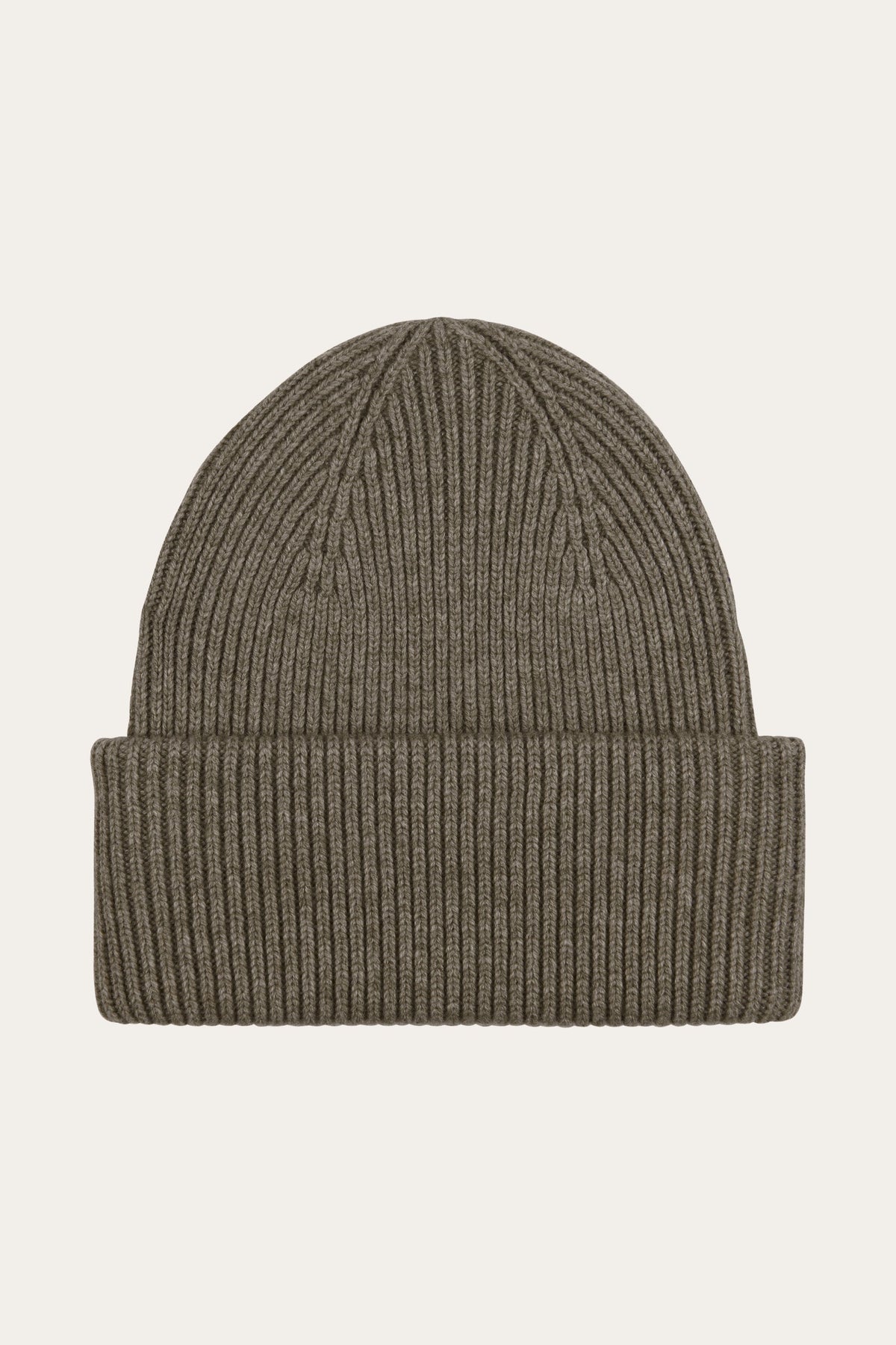 Bruine wol knitted beanie