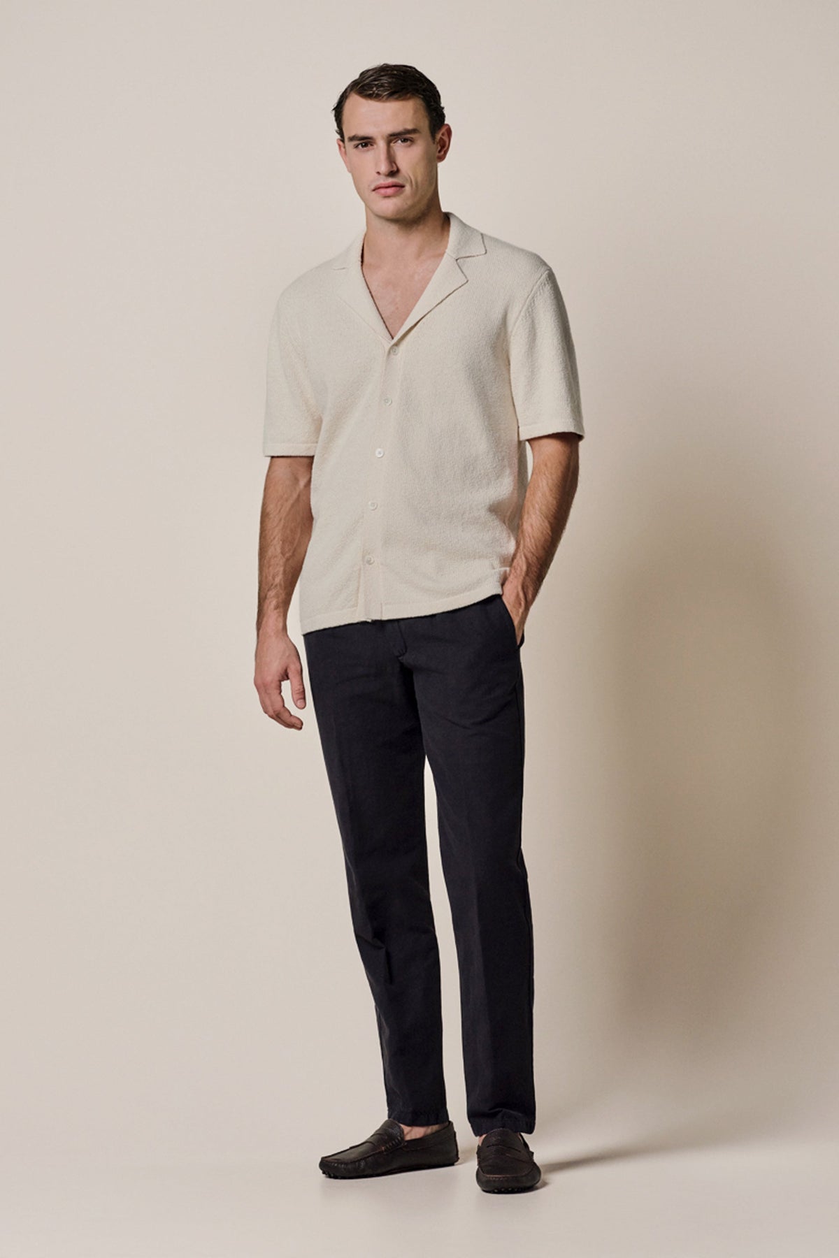 Off-white badstof Camp polo