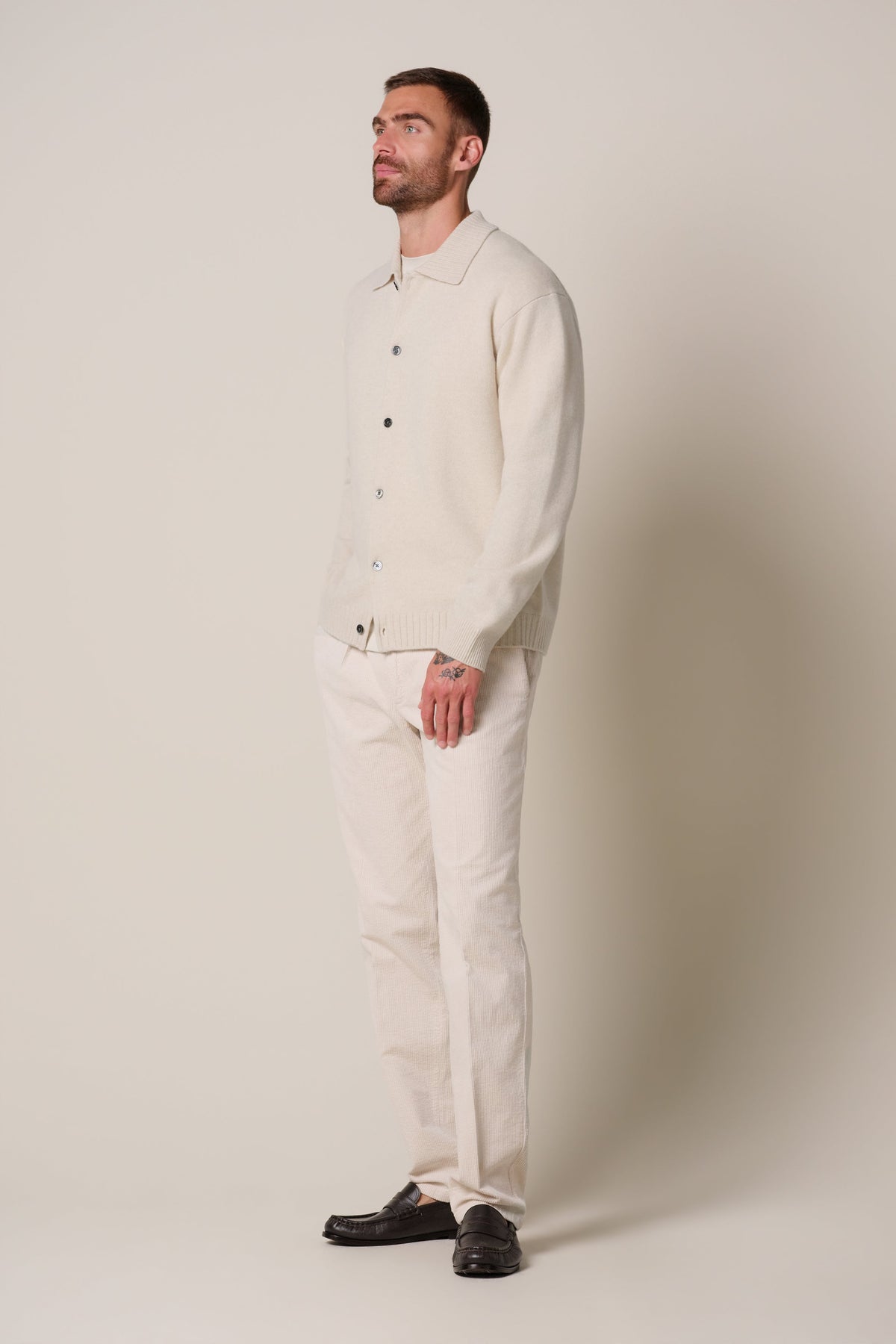 Zand soft wollen cardigan