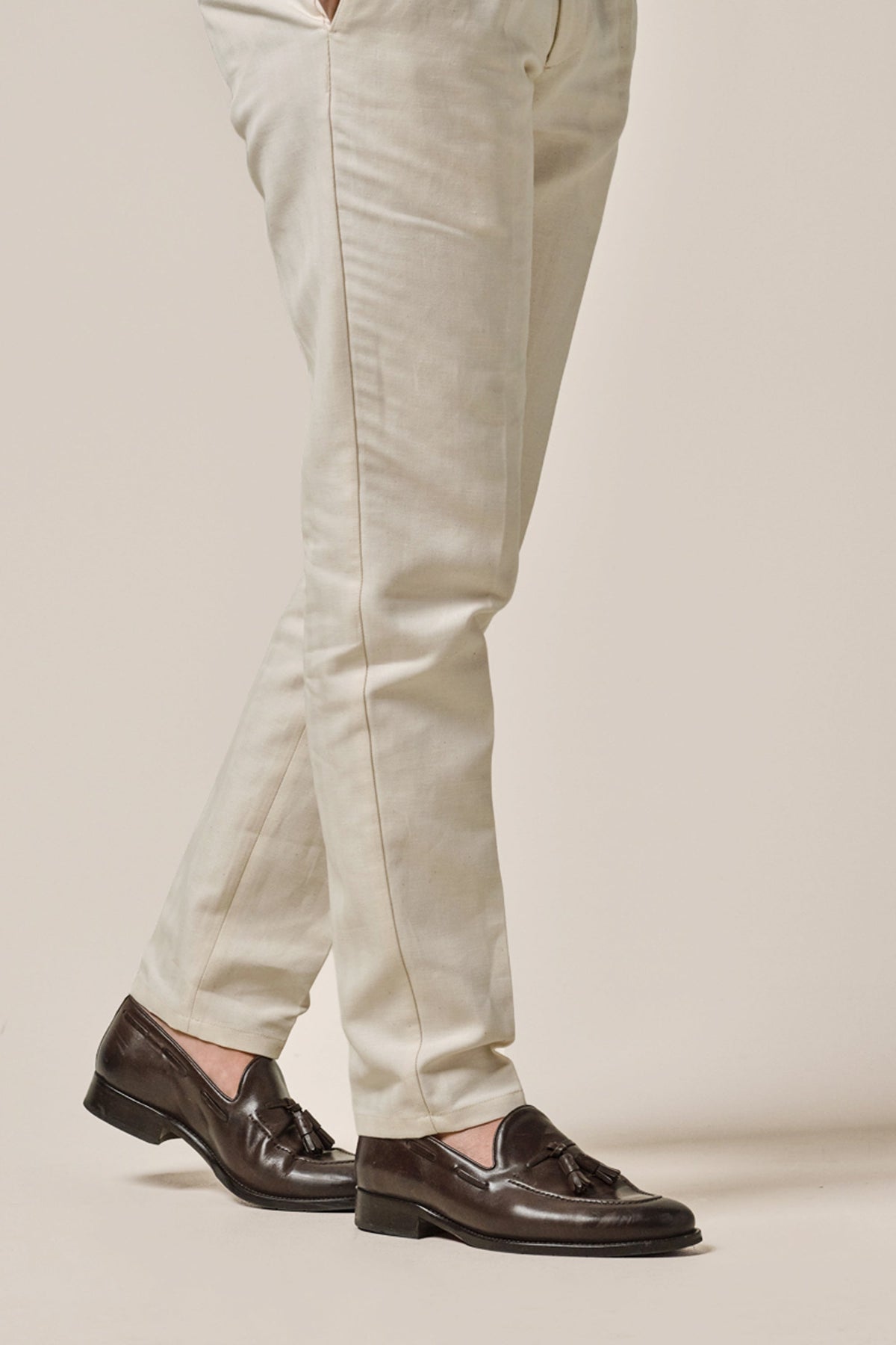 Bruine leren loafers