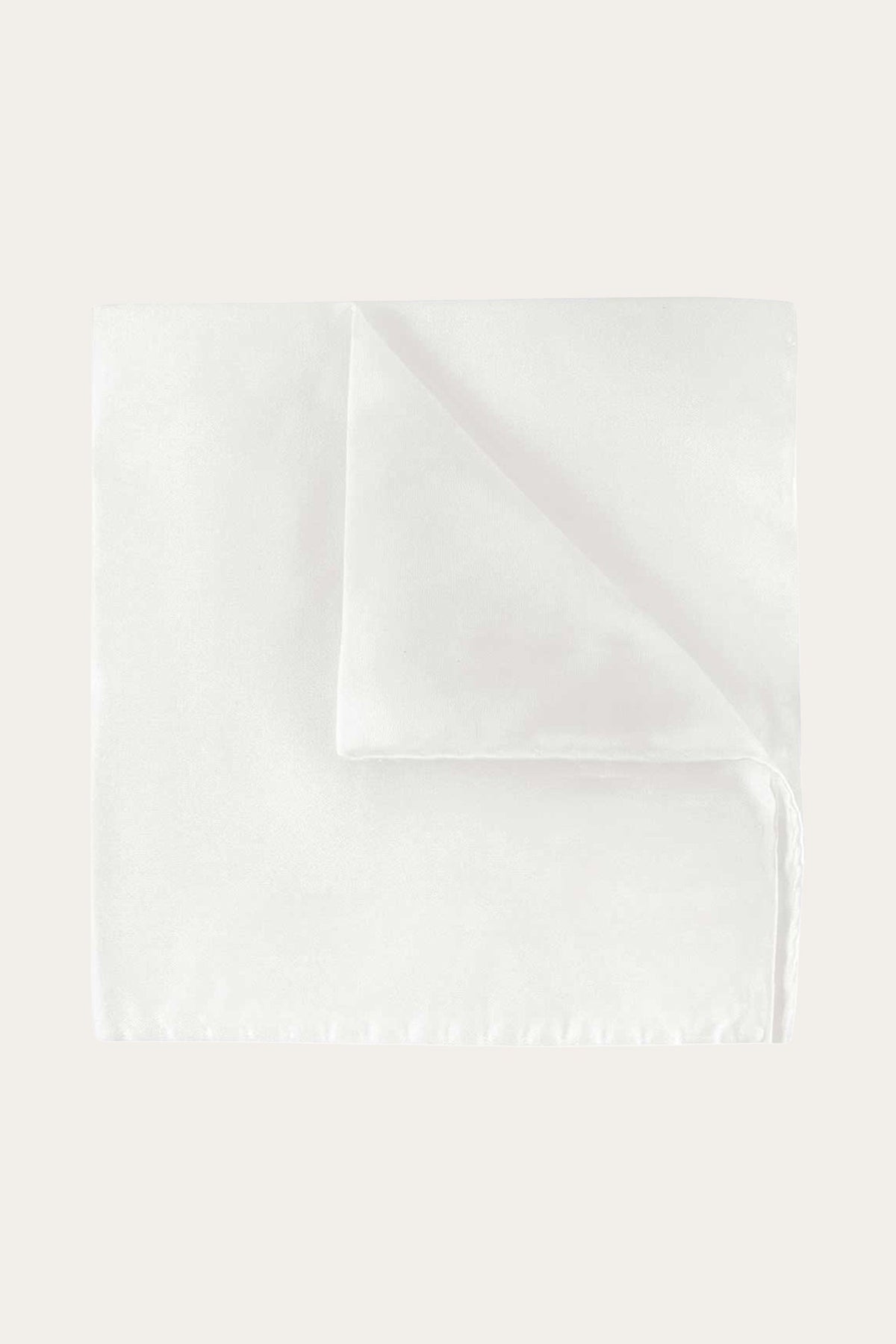 Off-white zijden trouwpochet
