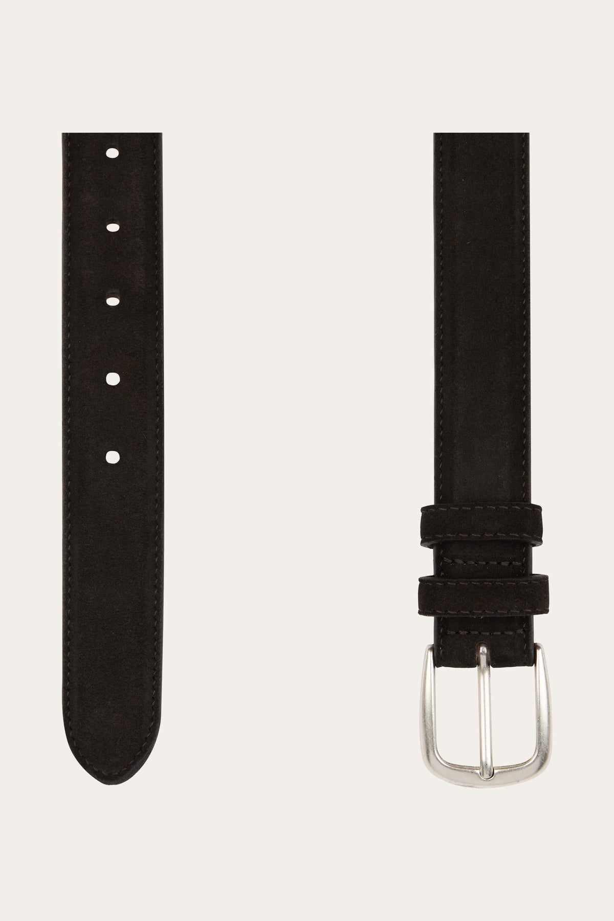 Bruine suède riem