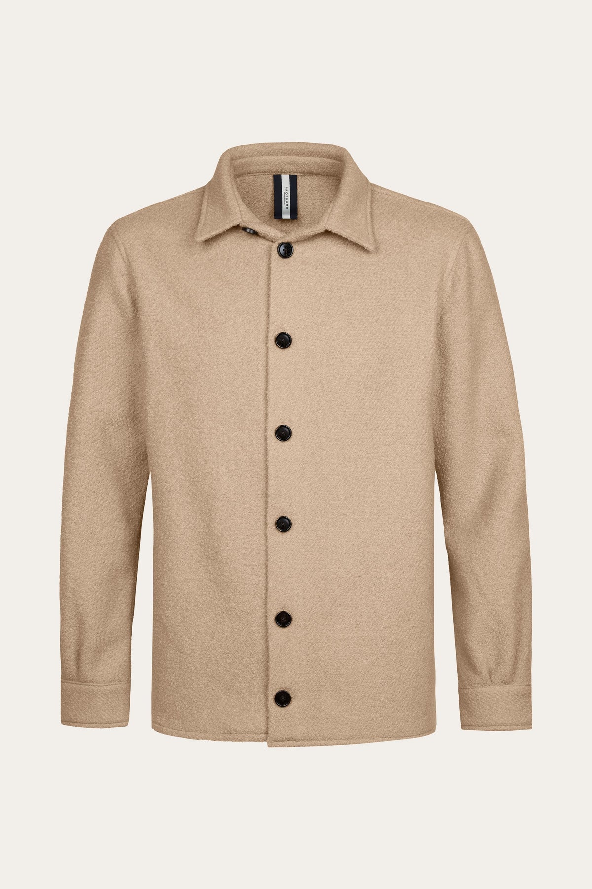 Lichtbeige boucle overshirt