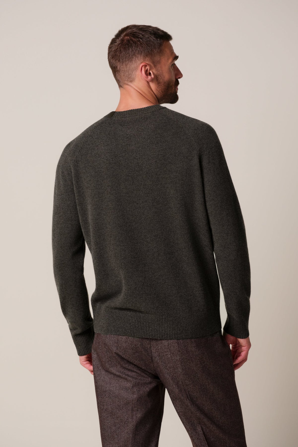 Bruine soft wollen crewneck