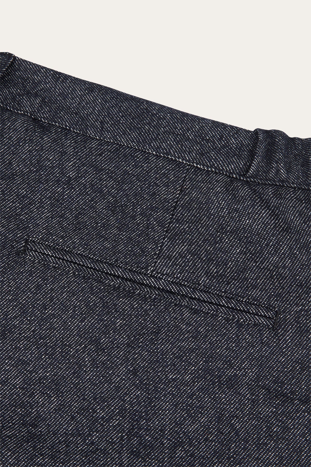 Navy katoen wol chino