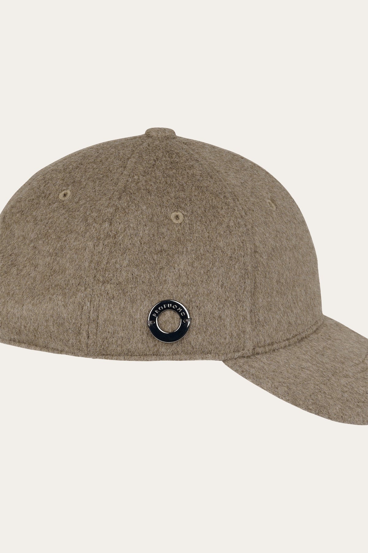 Bruine wollen baseball cap