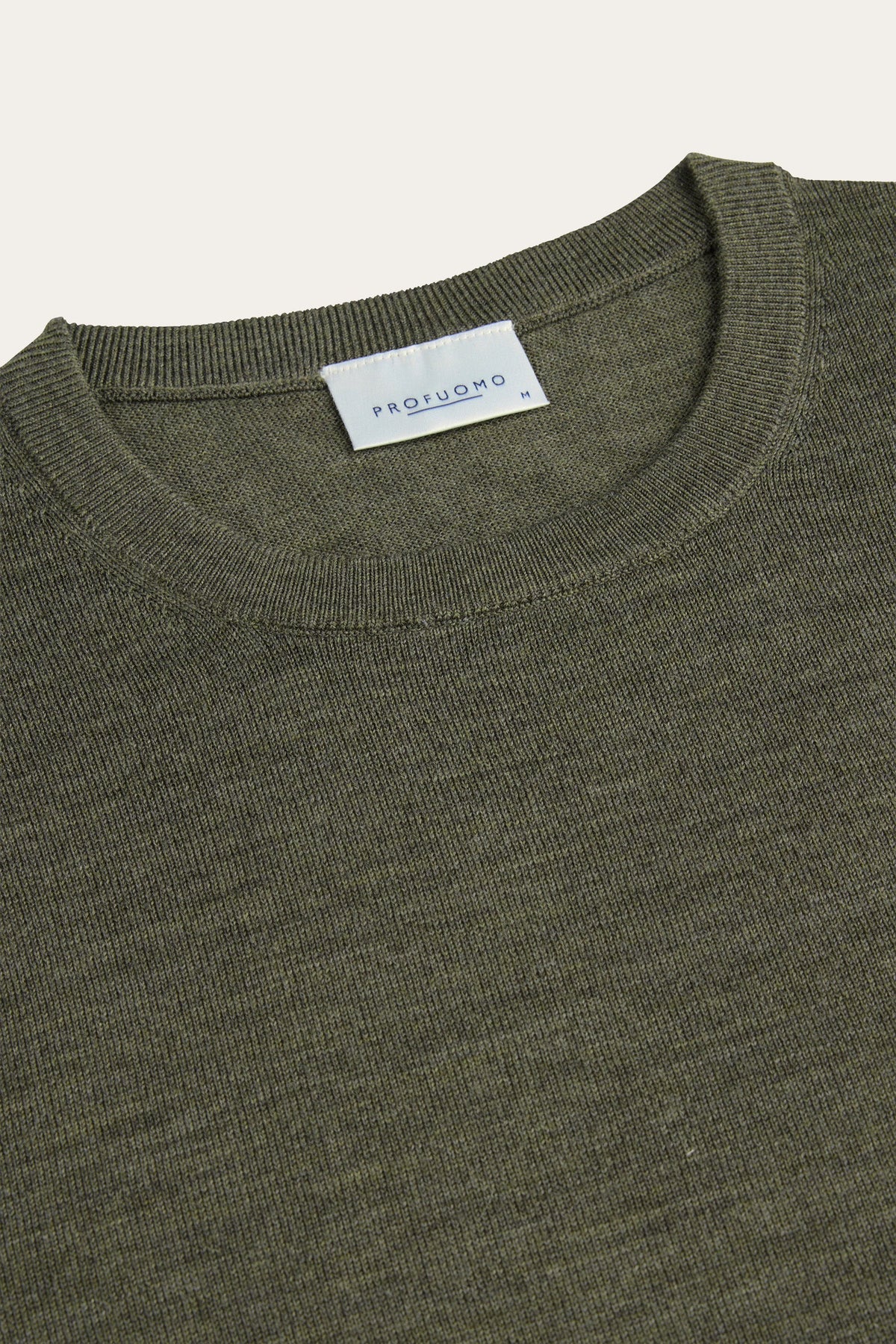 Groene merino crewneck